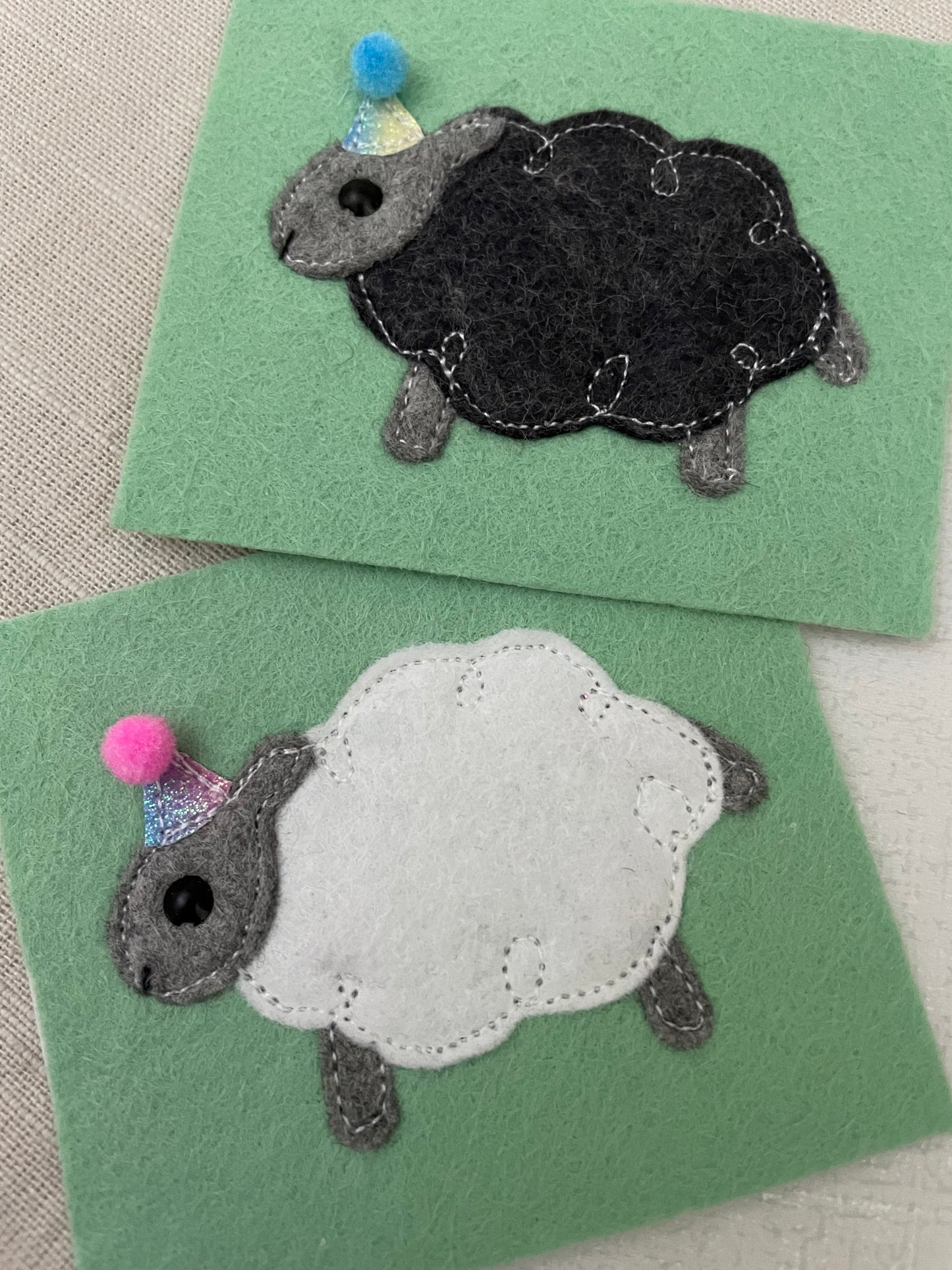 Sheep birthday badge