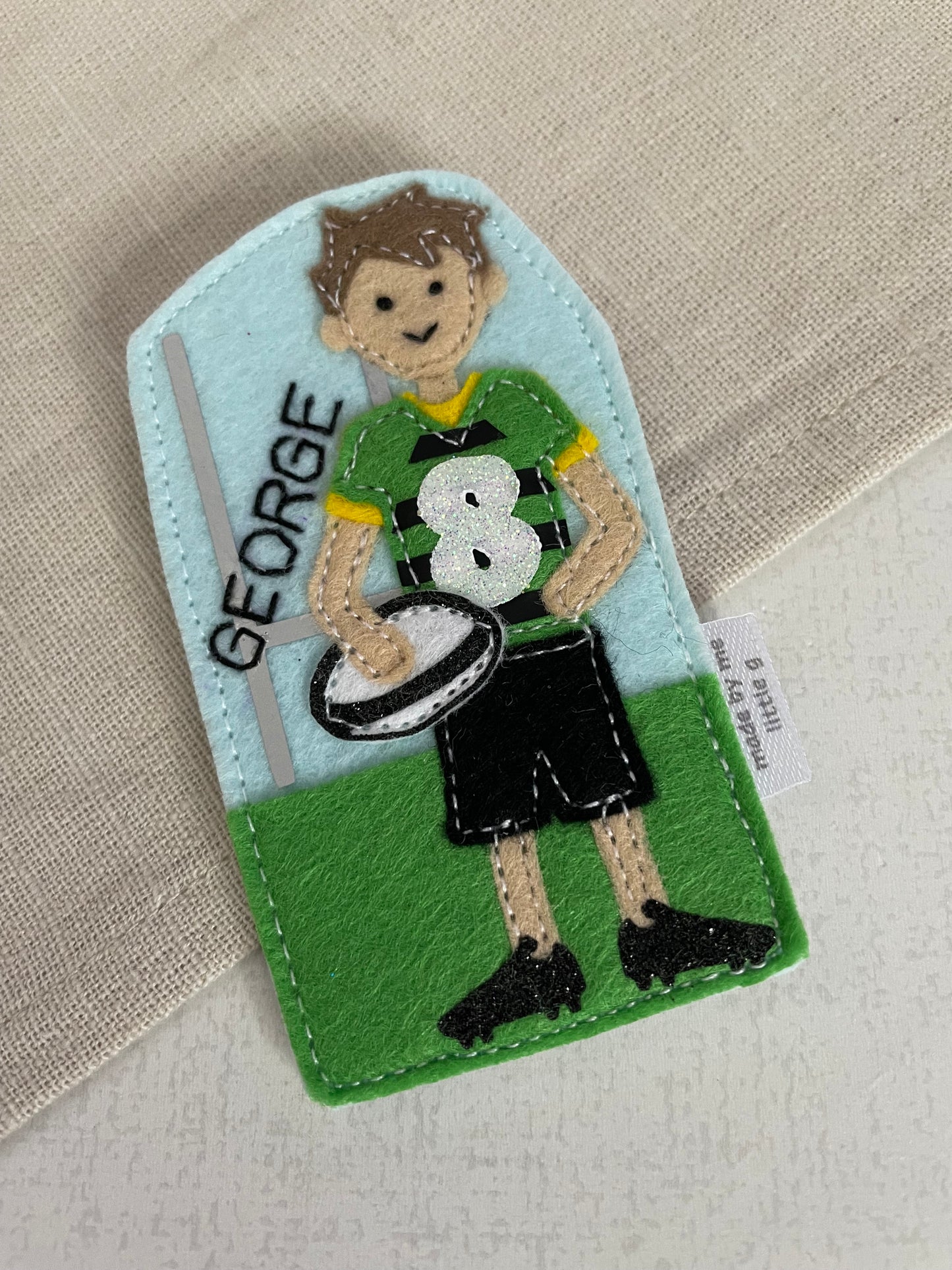 Rugby birthday badge