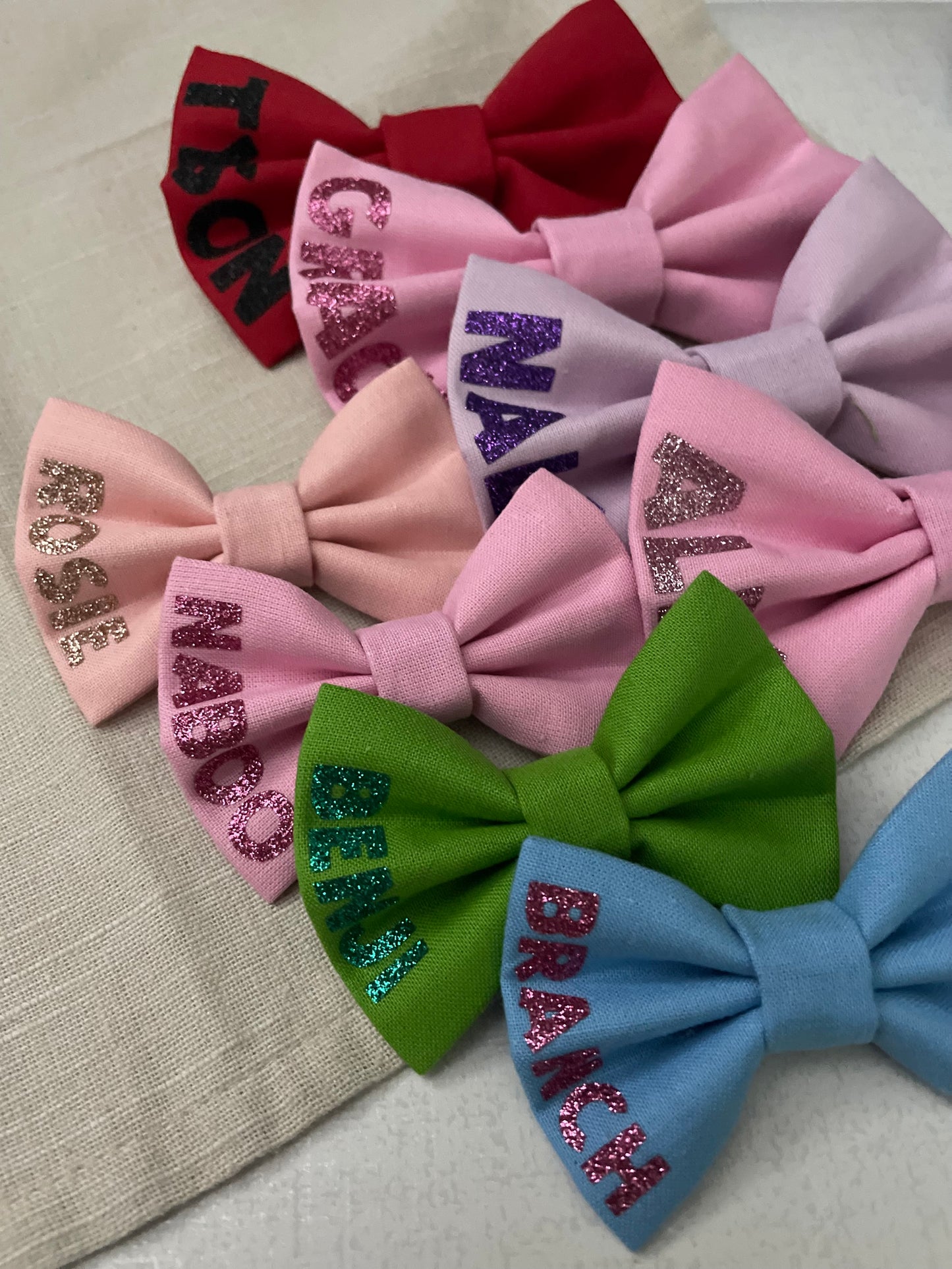 LARGE Name Dog Bow