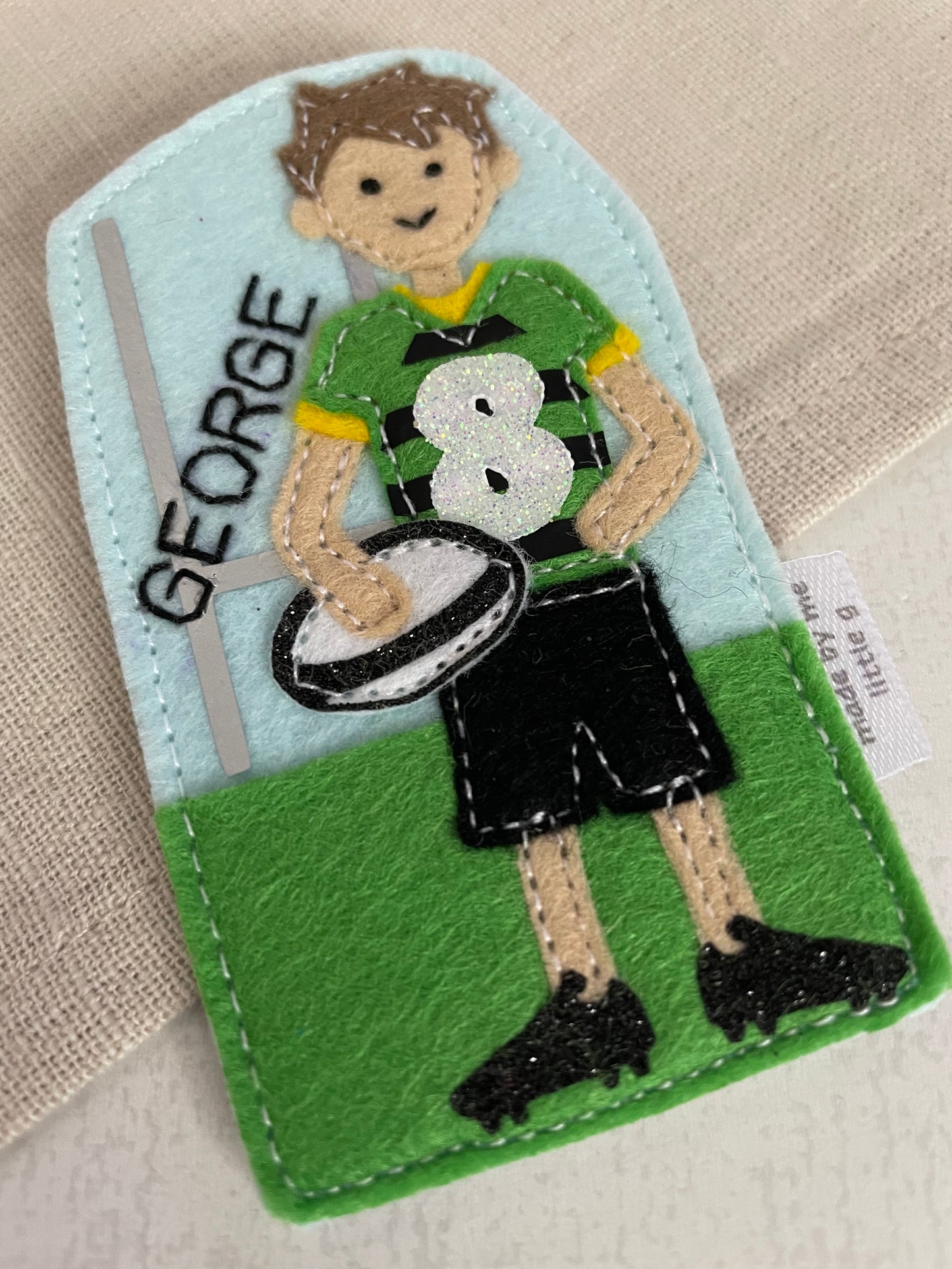 Rugby birthday badge