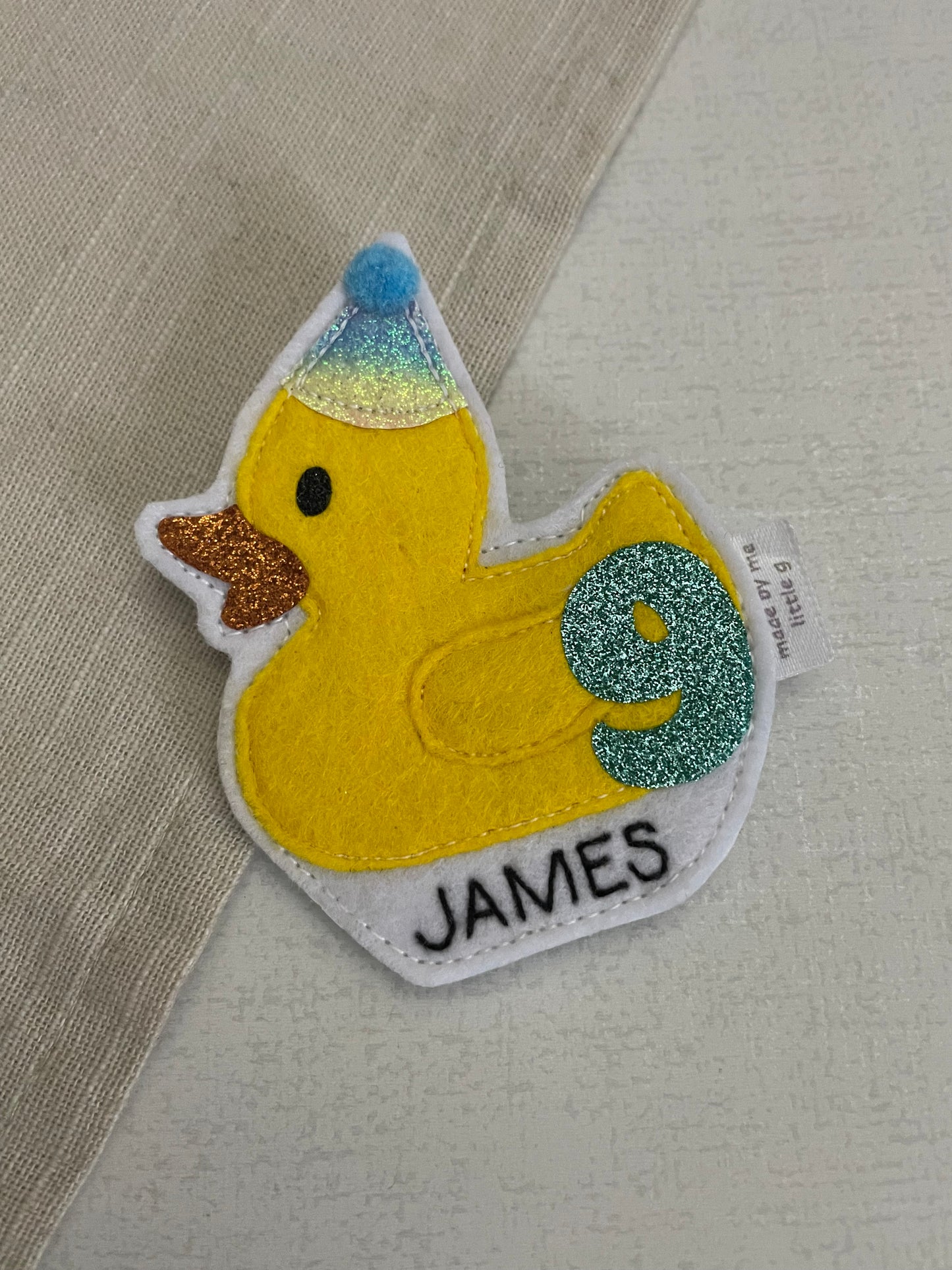 Rubber Duck Birthday Badge
