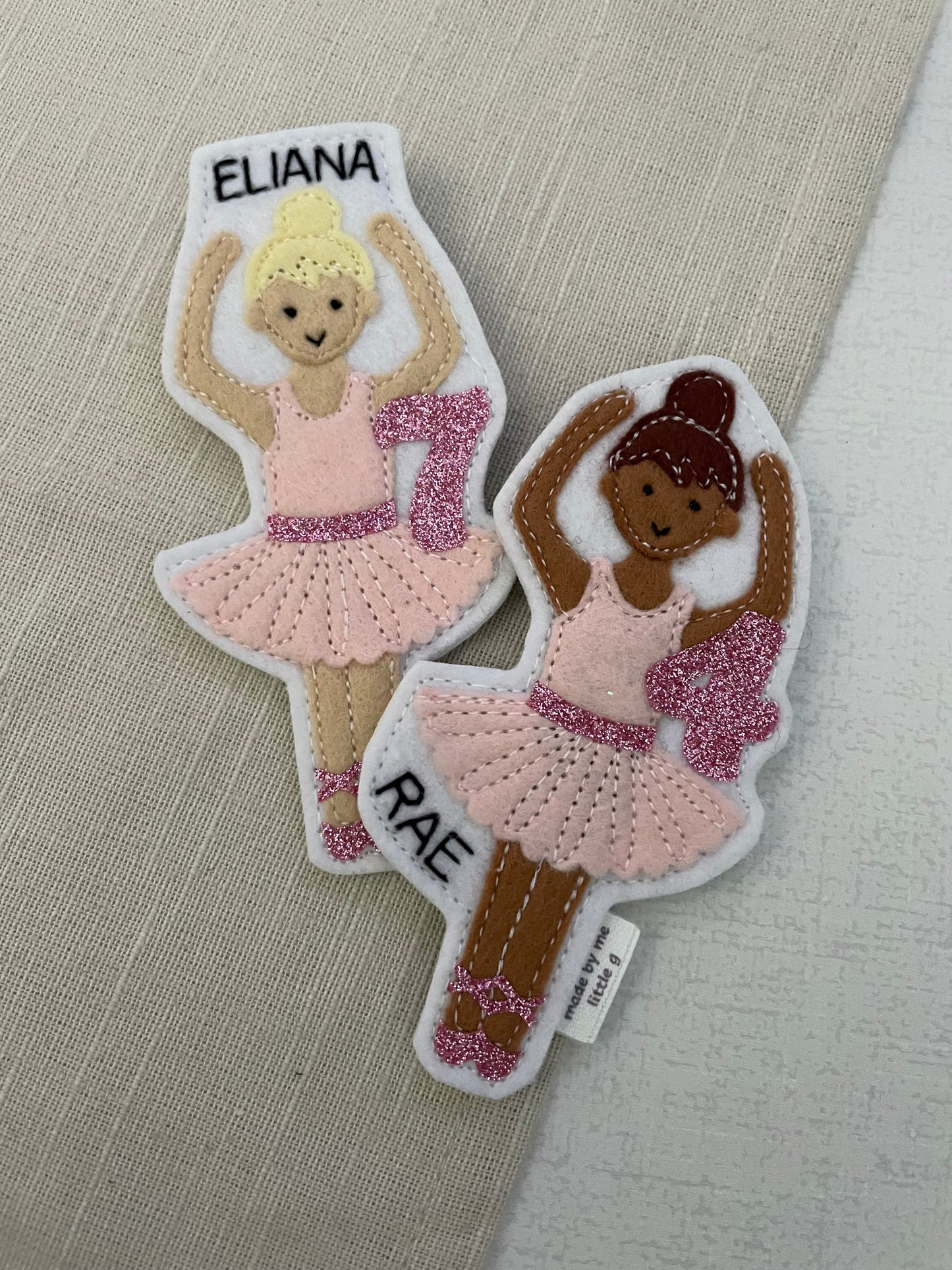 Ballet dancer birthday badge