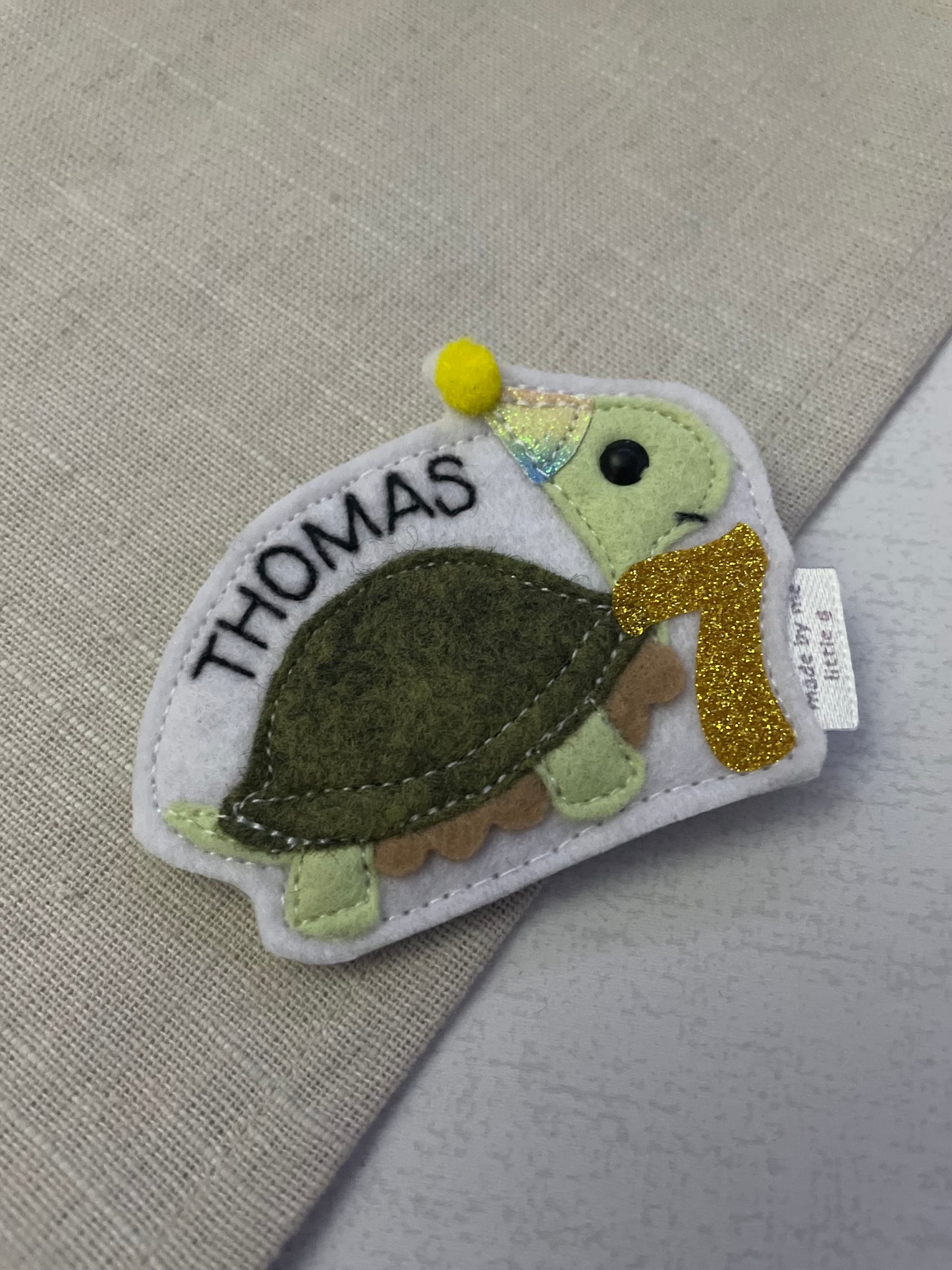 Tortoise birthday badge