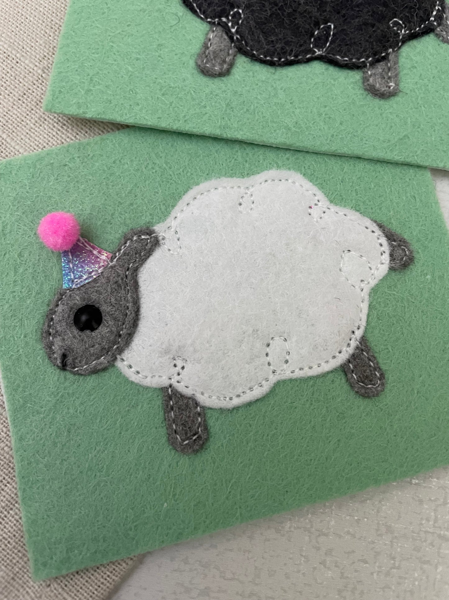Sheep birthday badge