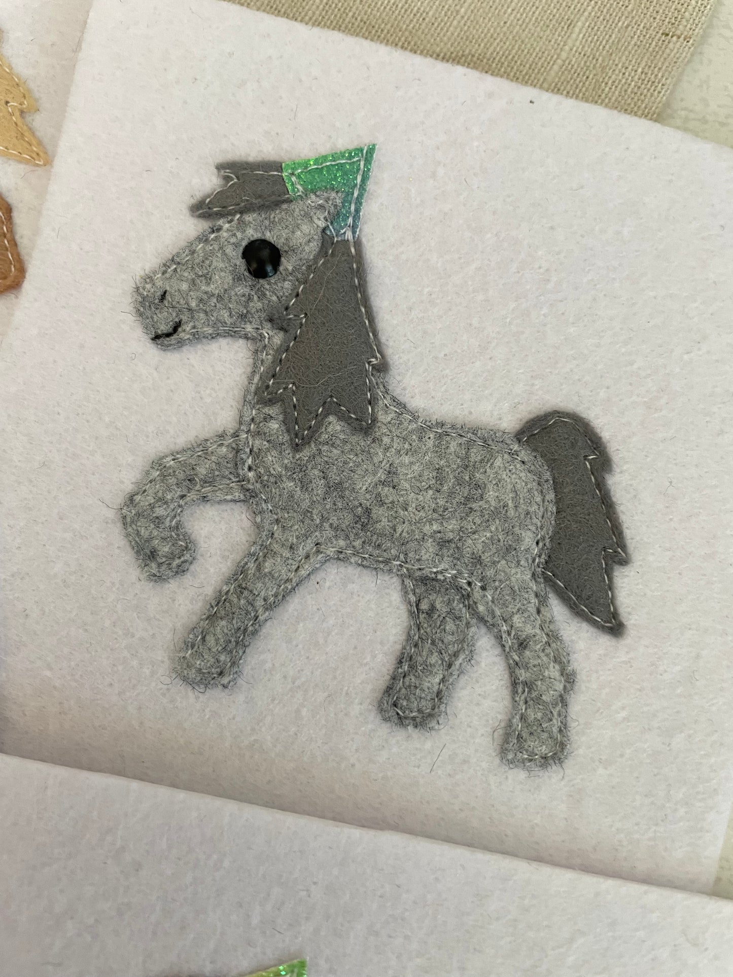 Horse birthday badge