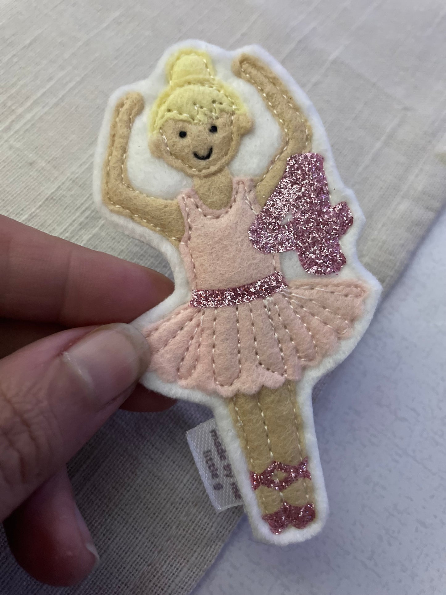 Ballet dancer birthday badge