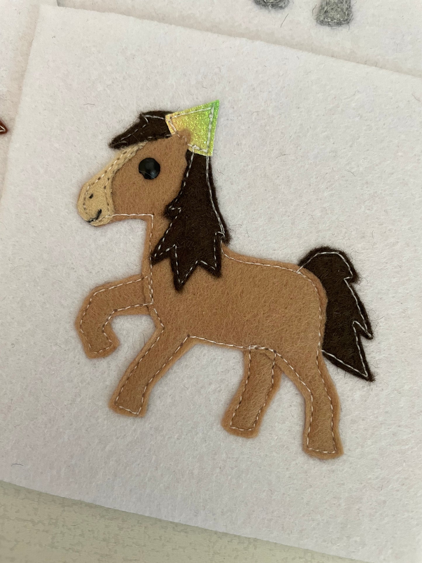 Horse birthday badge