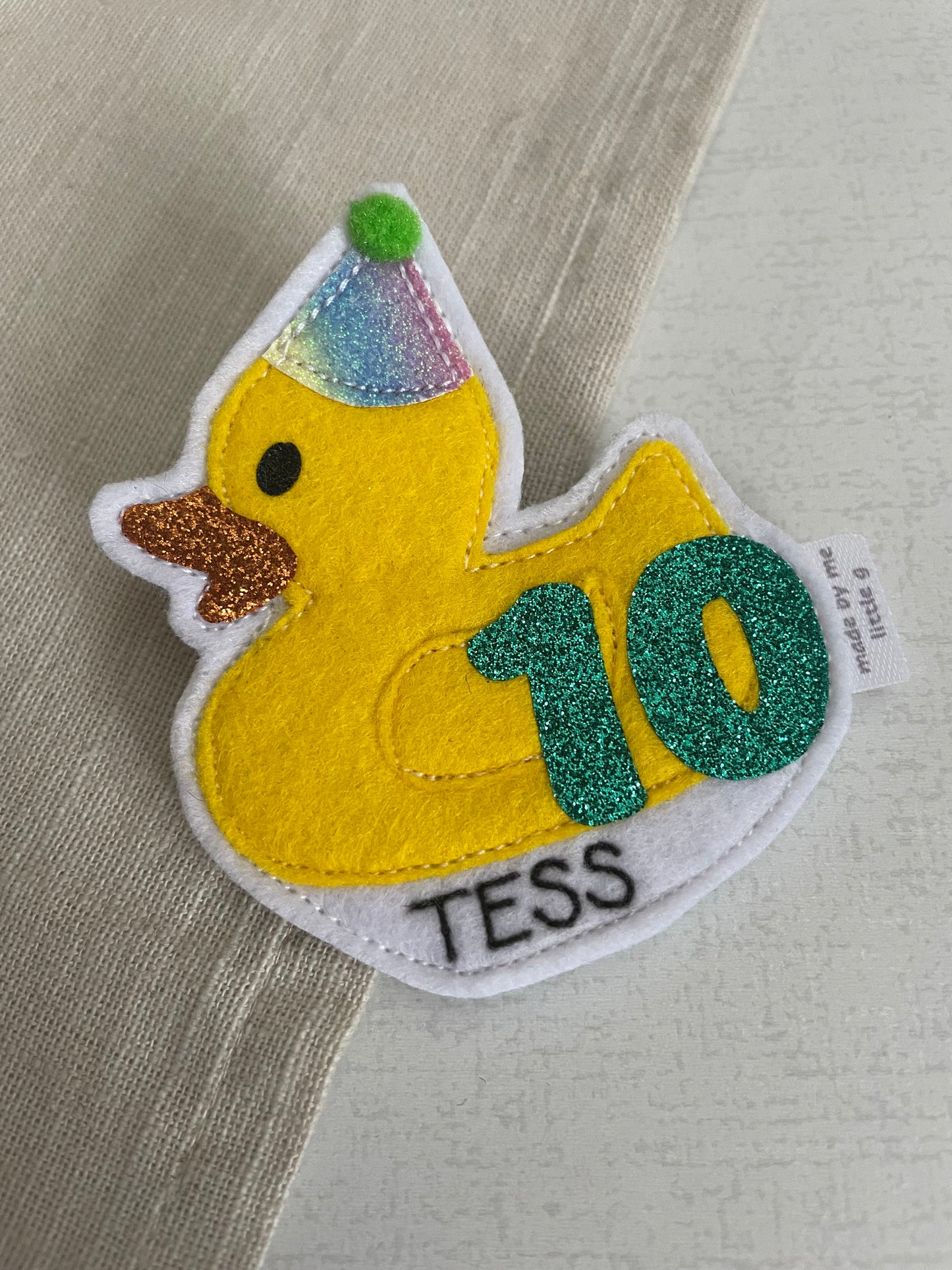 Rubber Duck Birthday Badge