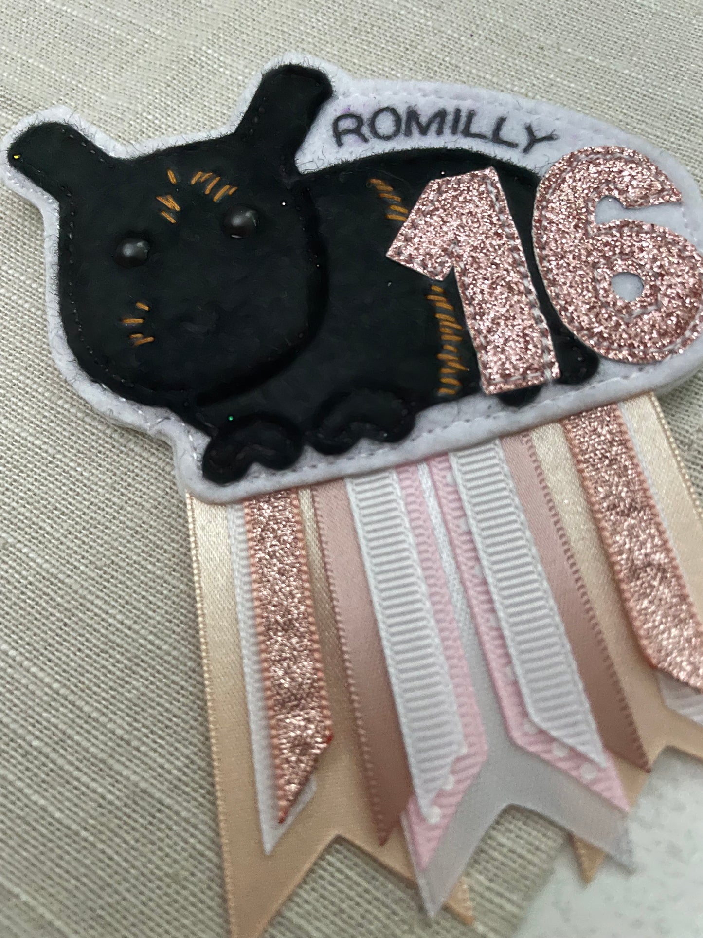 Personalised Guinea Pig rosette