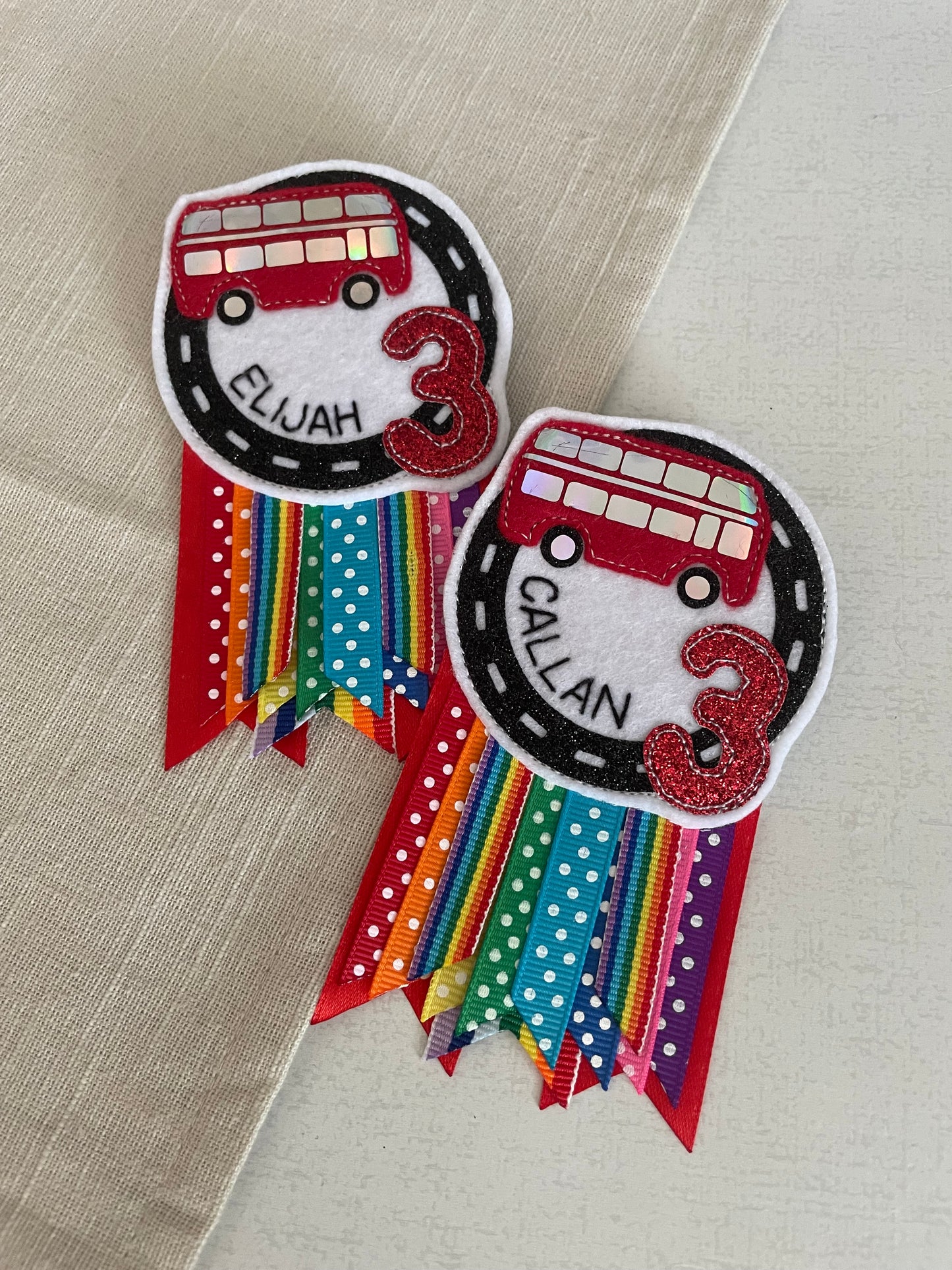 Vehicle birthday rosette