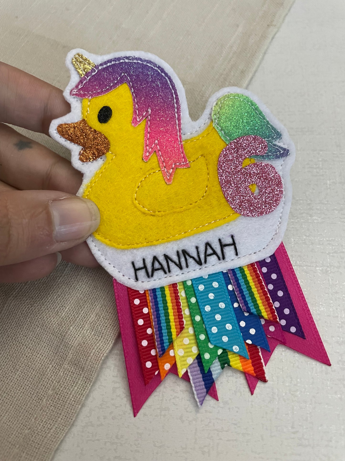 Rubber Duck Birthday Badge
