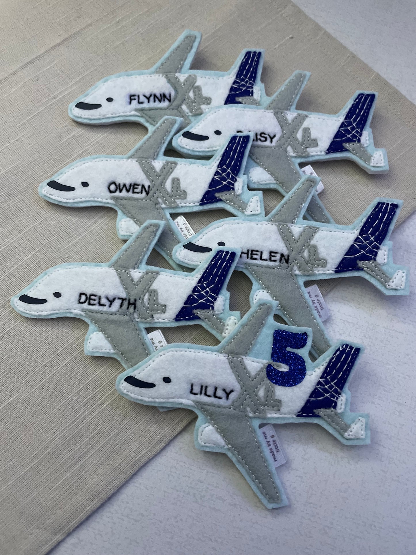 Beluga airplane birthday badge