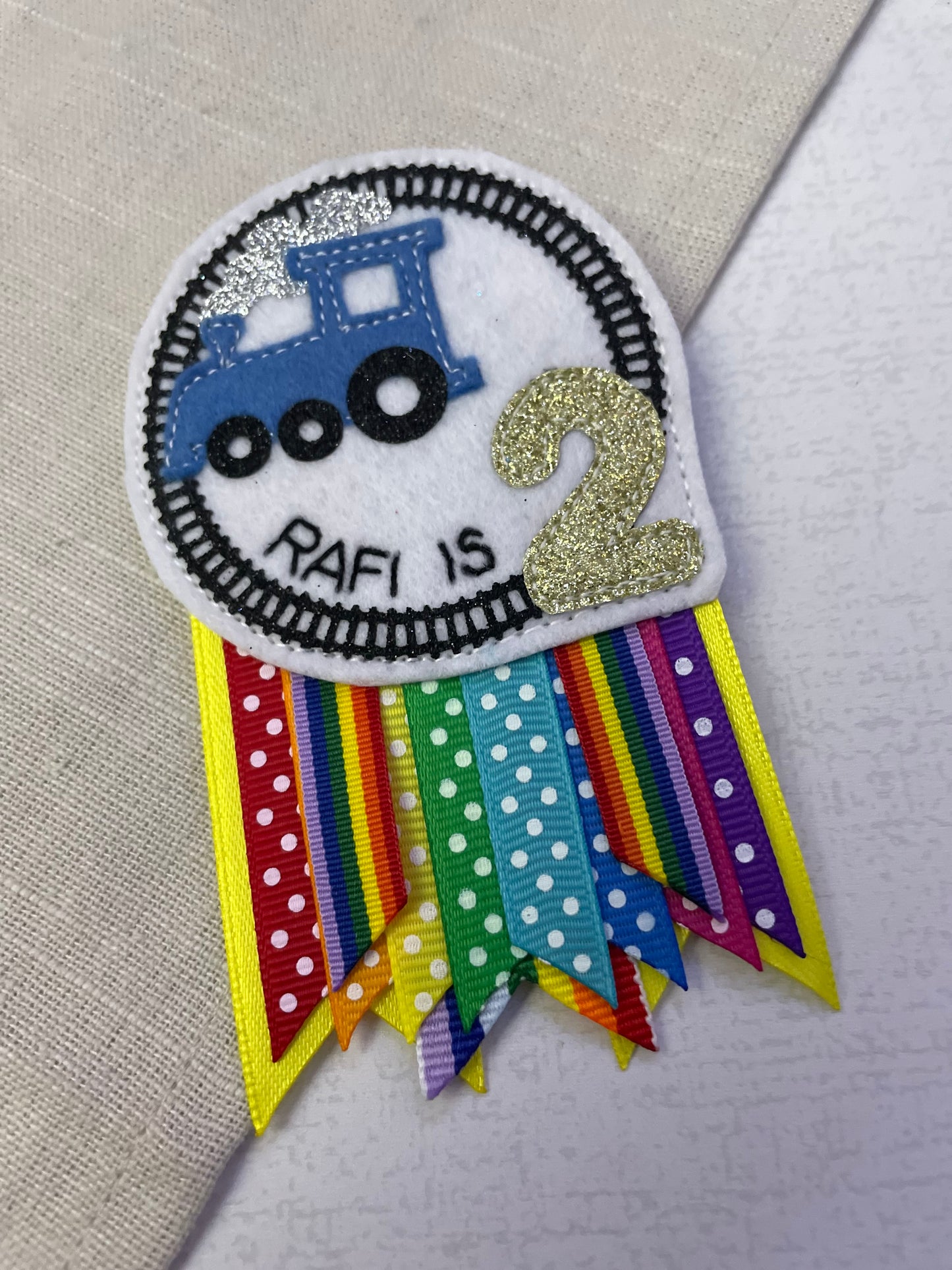 Vehicle birthday rosette
