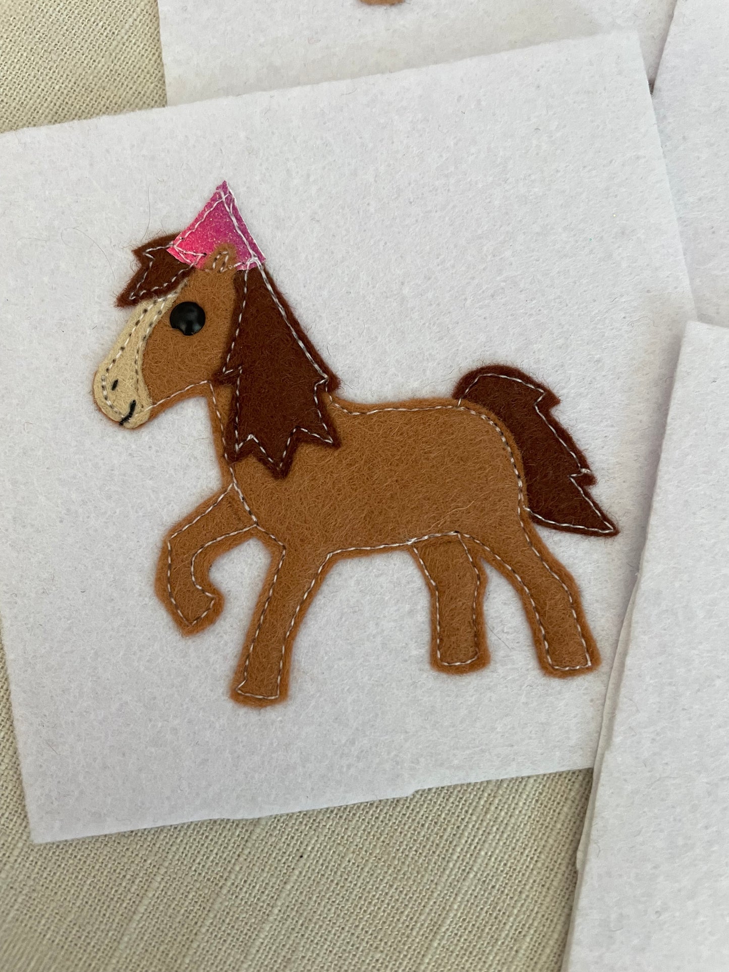 Horse birthday badge