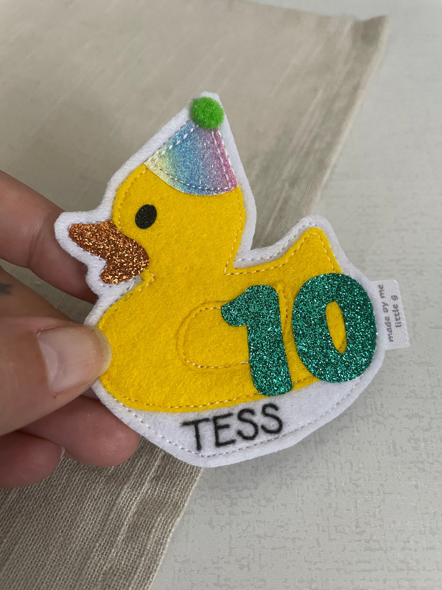 Rubber Duck Birthday Badge