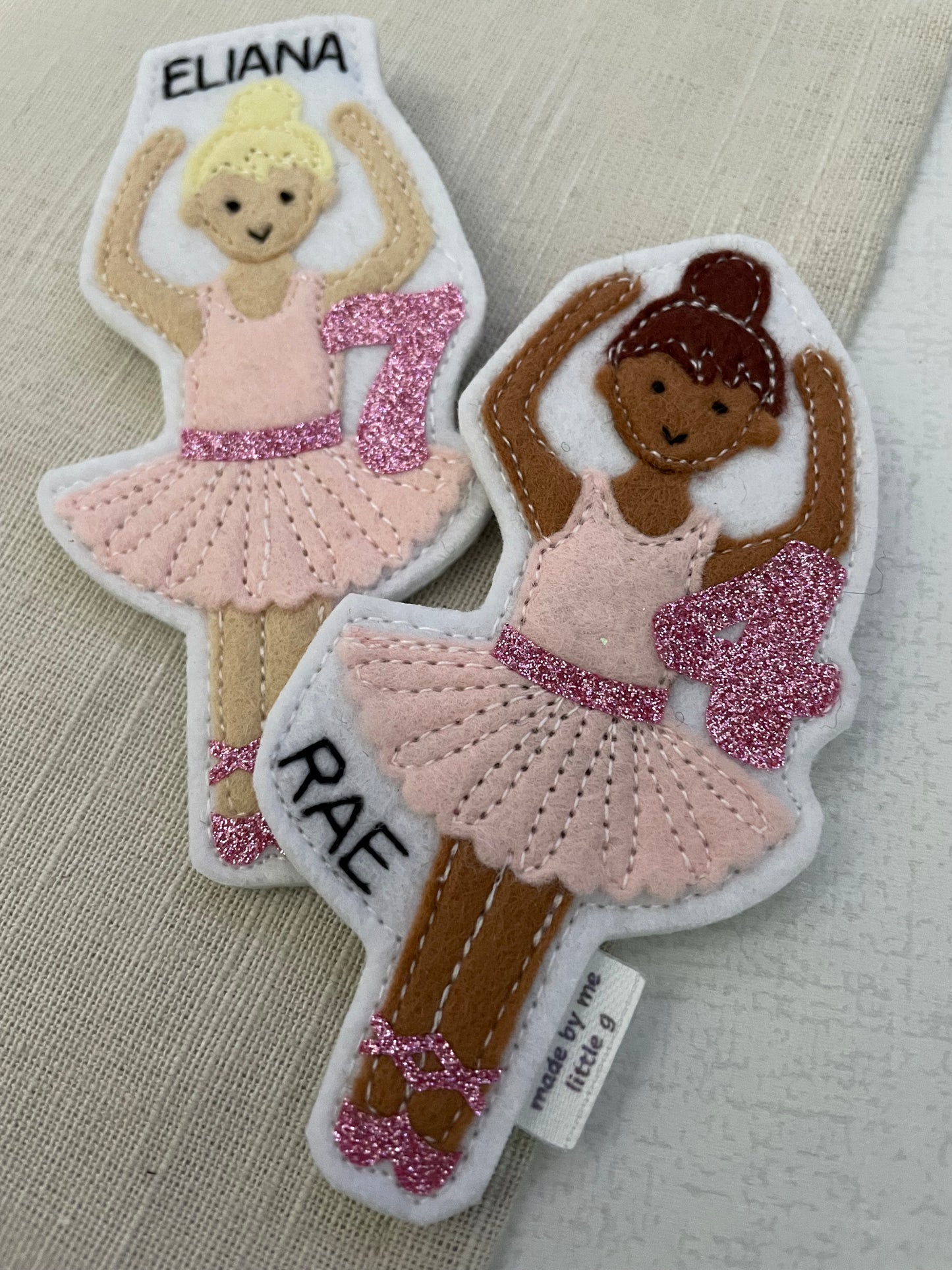 Ballet dancer birthday badge