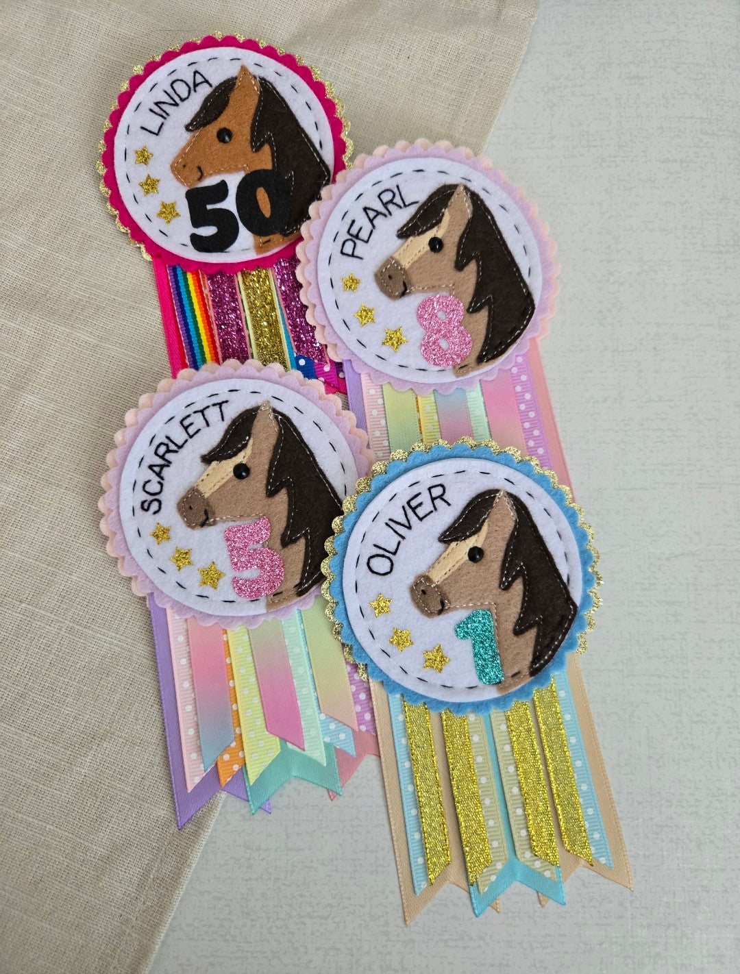 Horse Birthday Rosette