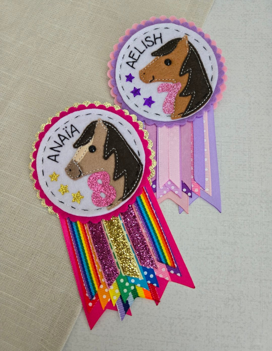 Horse Birthday Rosette