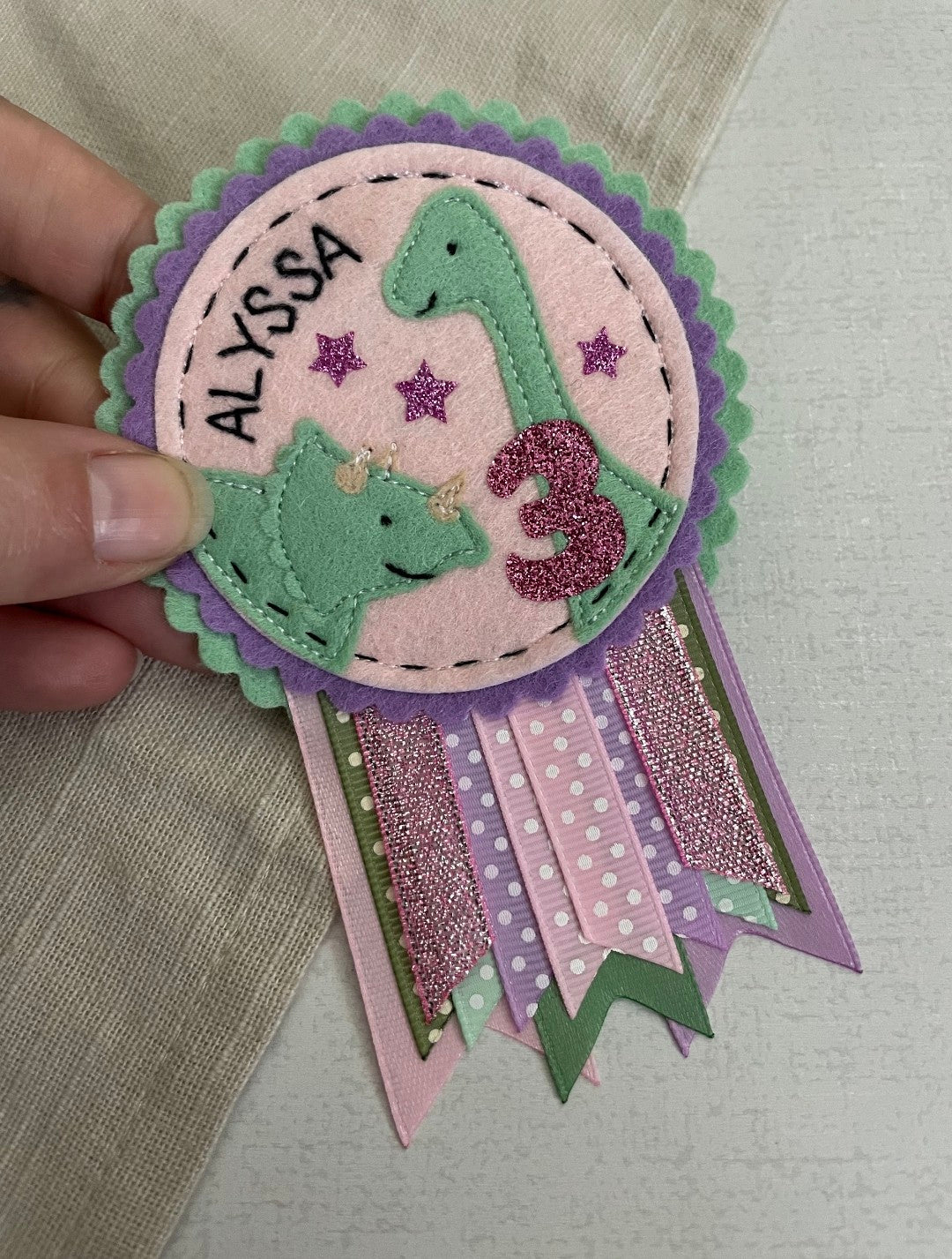 Custom Animal Birthday Rosette