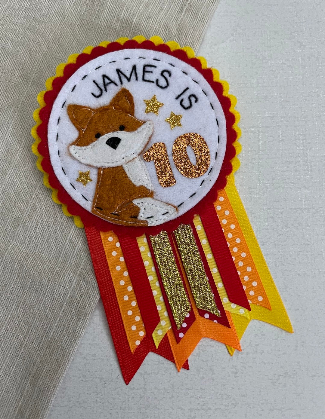 Custom Animal Birthday Rosette
