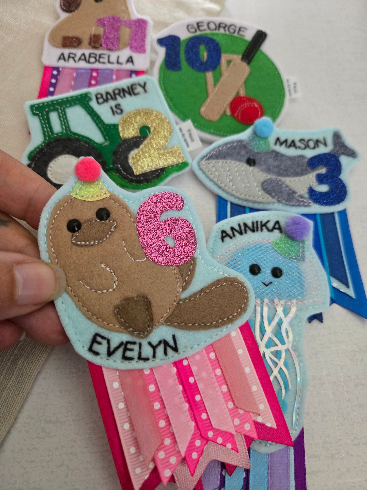 Duckbilledplatypus birthday badge