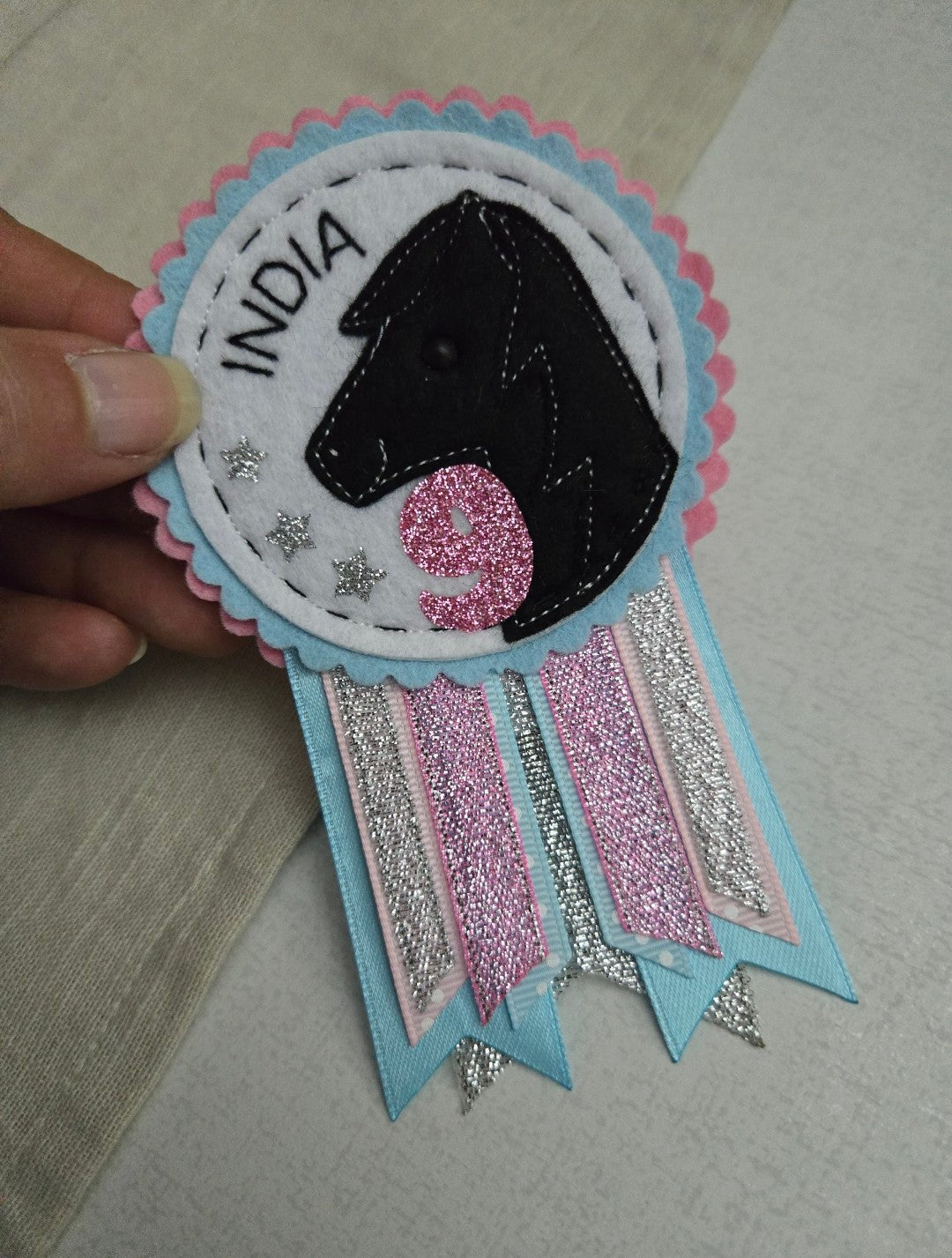 Horse Birthday Rosette