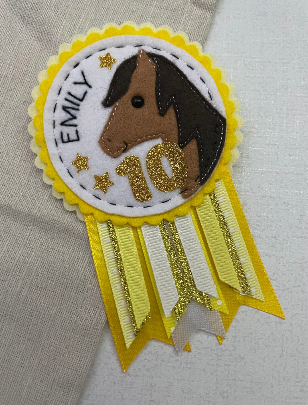 Horse Birthday Rosette