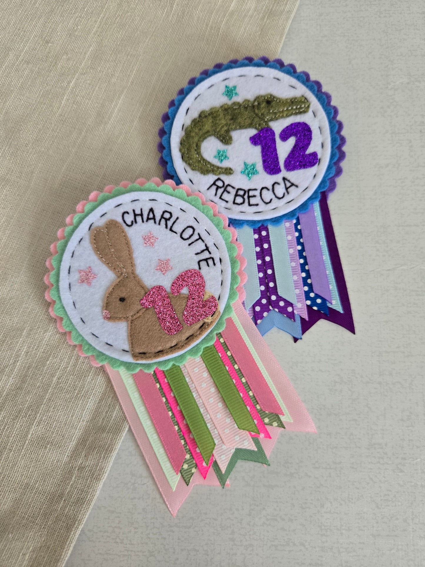 Custom Animal Birthday Rosette