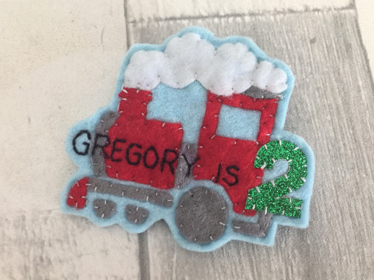 Personalised train birthday badge, personalised birthday badge, birthday badge,