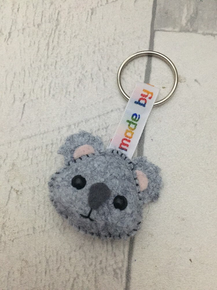 Koala keyring, koala keychain, cute koala keyring