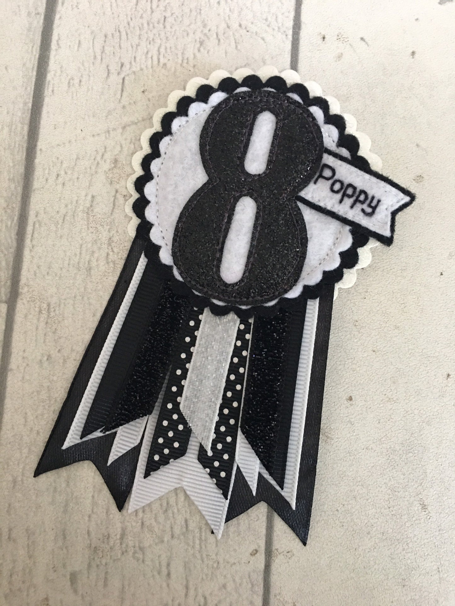 Custom personalised age birthday badge rosette, birthday badge, personalised birthday badge, name birthday badge, age birthday badge