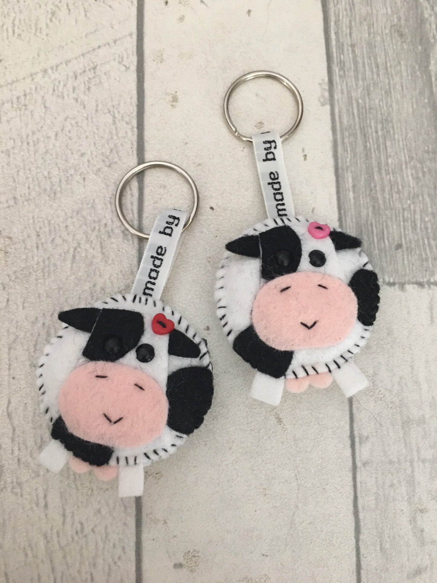 Cow keyring, cow keychain