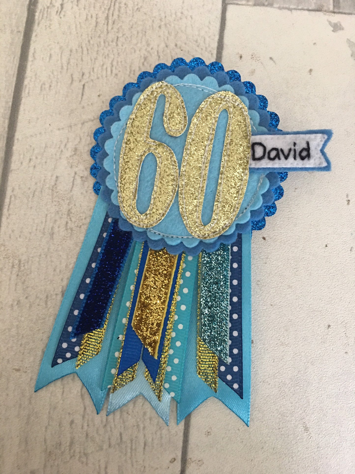Custom personalised age birthday badge rosette, birthday badge, personalised birthday badge, name birthday badge, age birthday badge