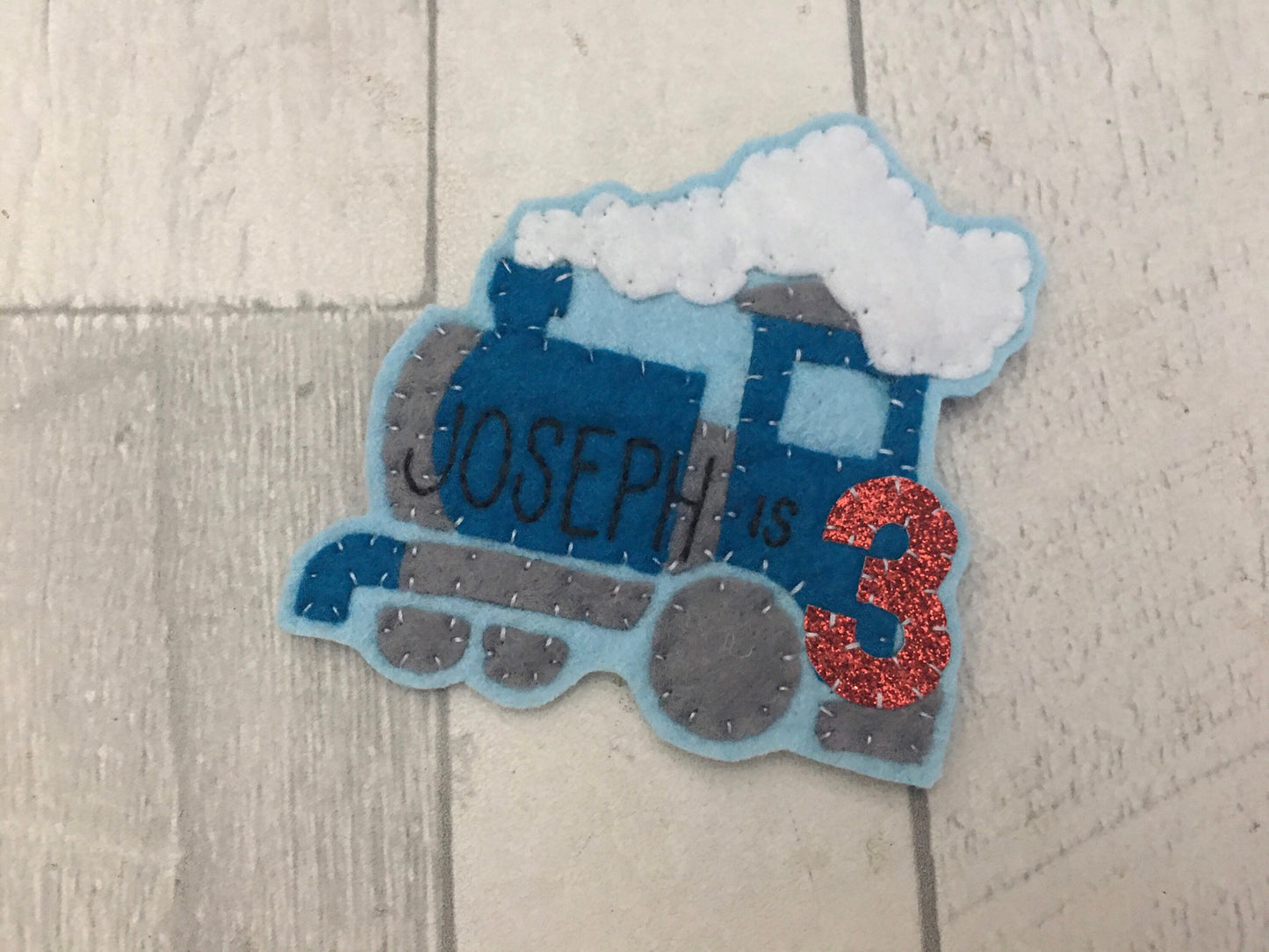 Personalised train birthday badge, personalised birthday badge, birthday badge,