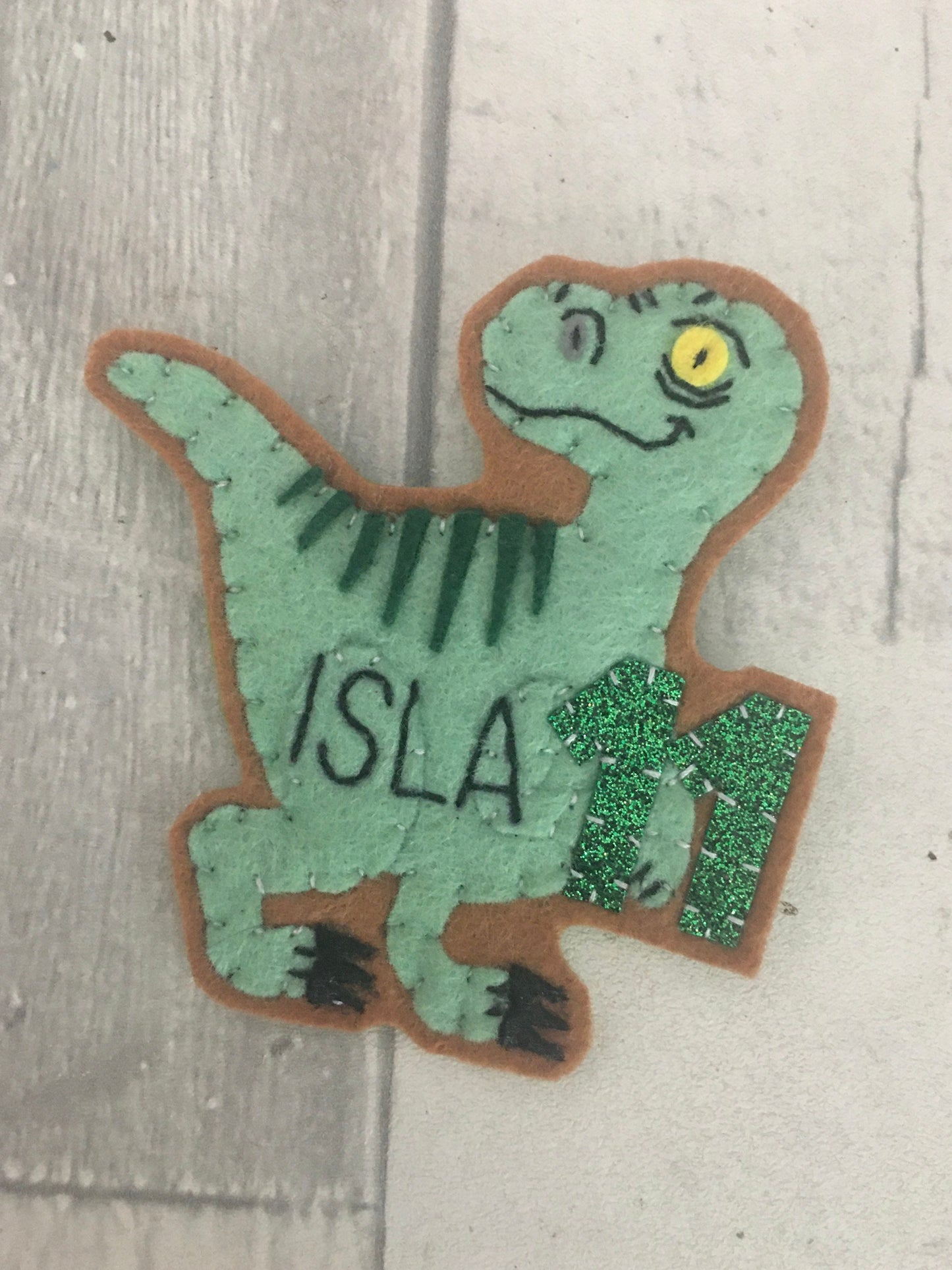 Dinosaur birthday badge, birthday badge, dino birthday badge, personalised birthday badge
