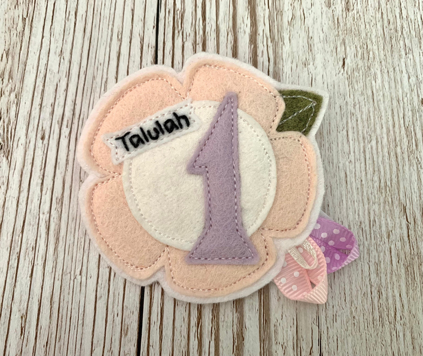 Custom personalised flower age birthday badge rosette, birthday badge, personalised birthday badge, flower birthday badge