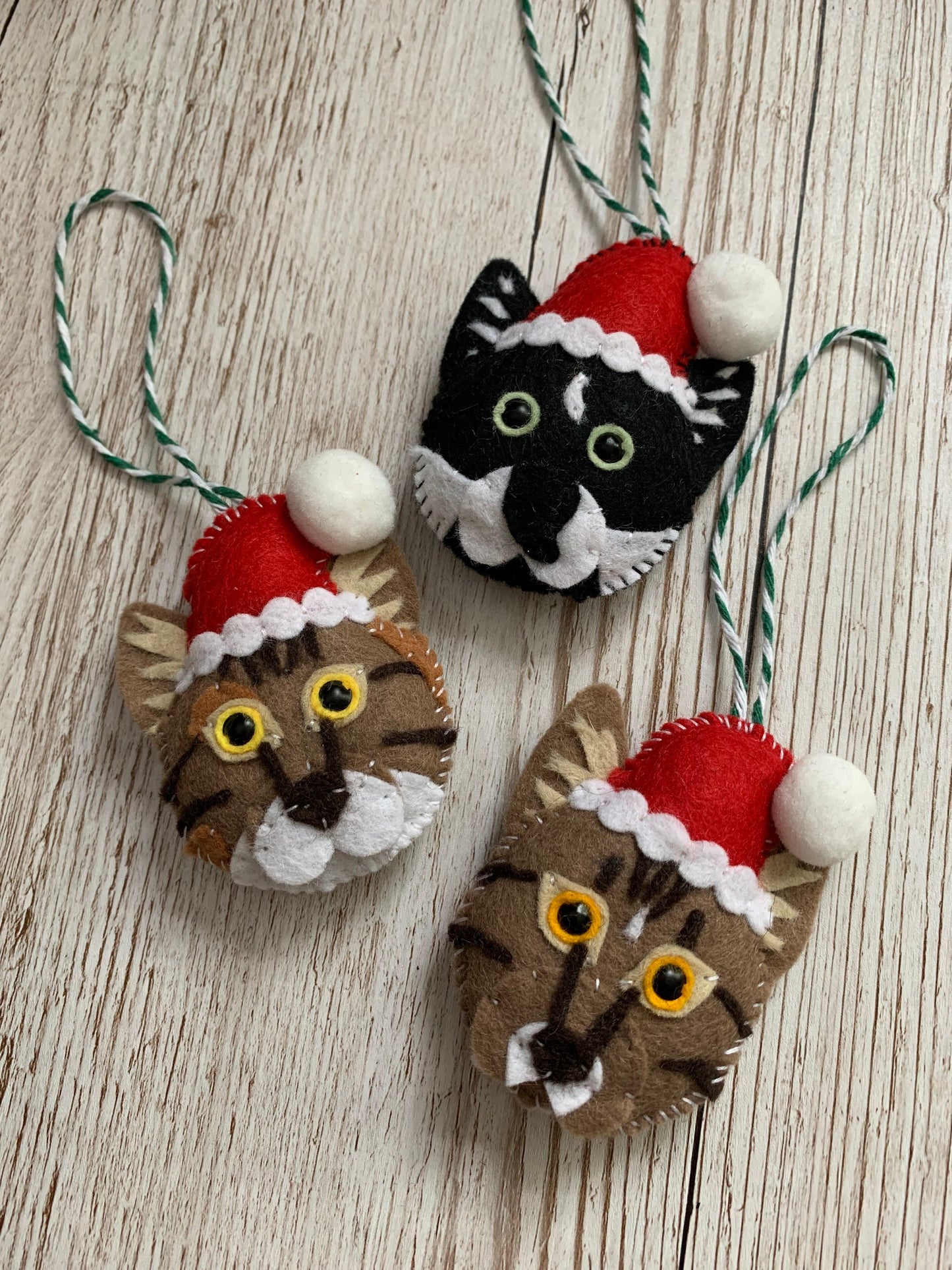 Personalised pet Christmas tree decoration, dog Christmas decoration, cat Christmas tree decoration