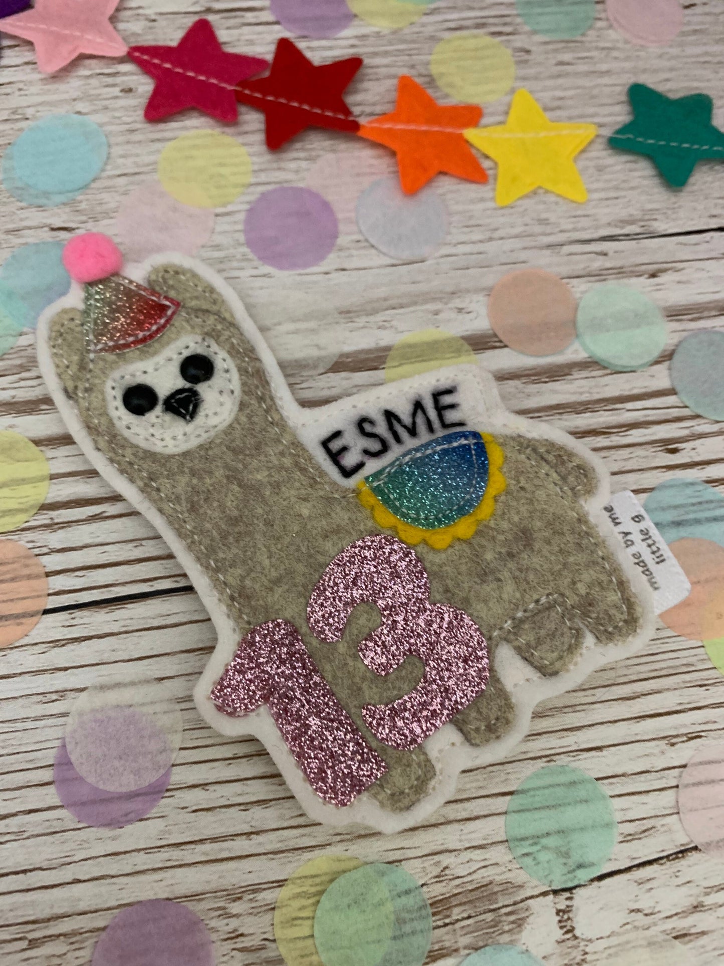 Lama personalised birthday badge, birthday badge, personalised birthday badge, lama badge