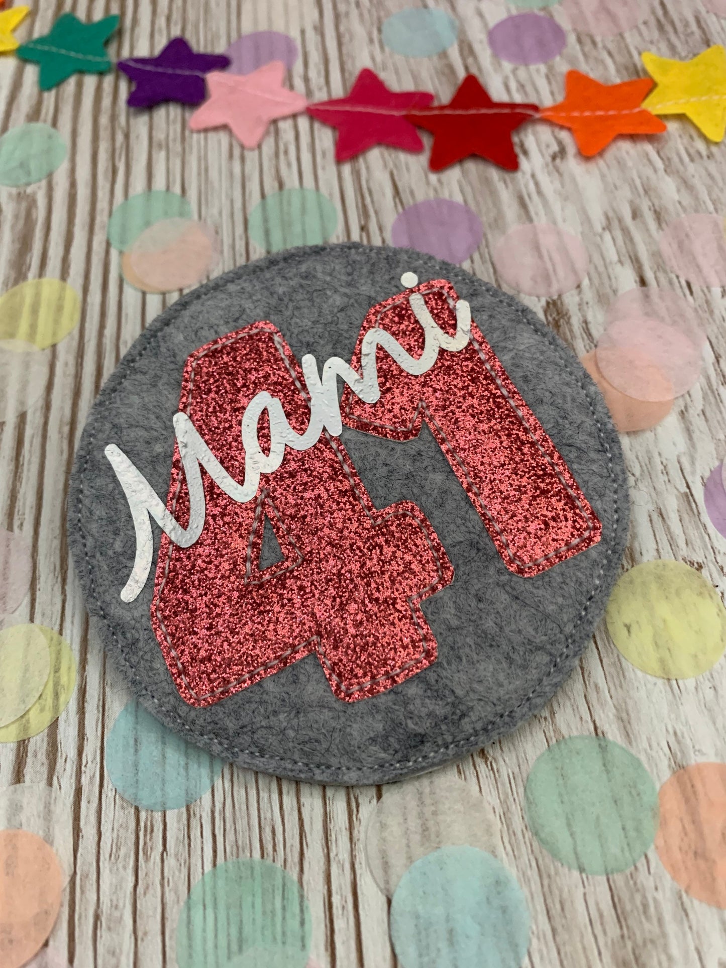 Personalised age birthday badge, birthday badge, personalised birthday badge, age birthday badge