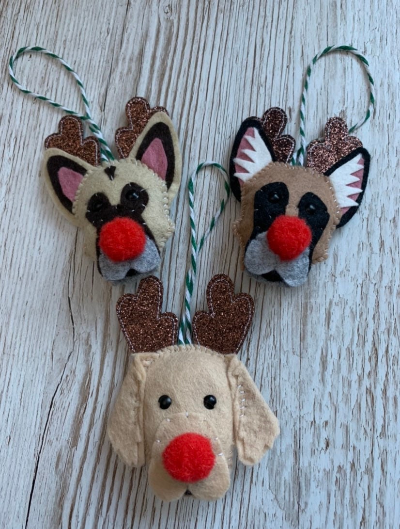 Personalised pet Christmas tree decoration, dog Christmas decoration, cat Christmas tree decoration