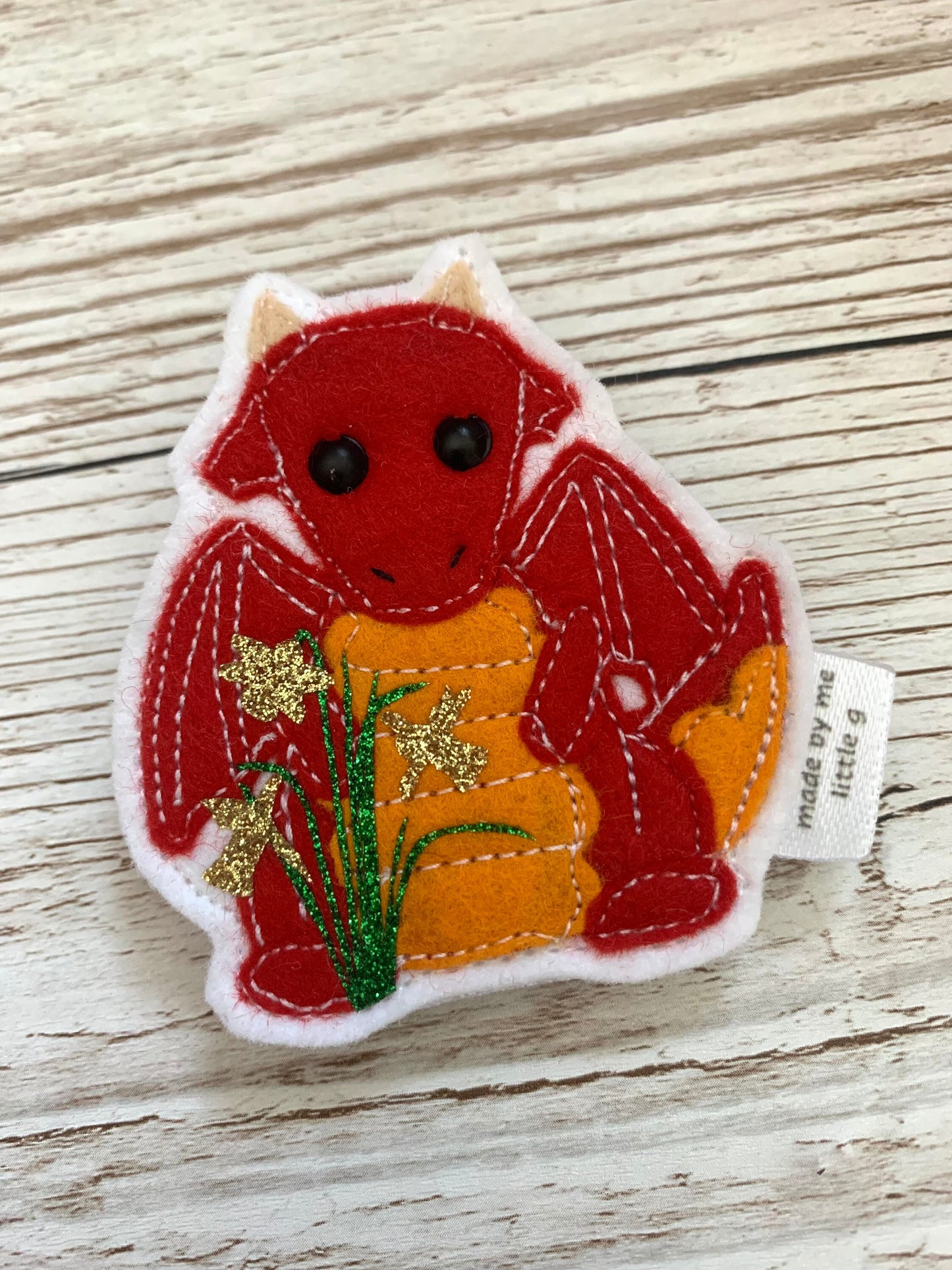 Welsh Dragon badge, dragon badge, dragon keyring, dragon bookband, draig coch, Welsh dragon, Cymru bookmark, Wales bookmark