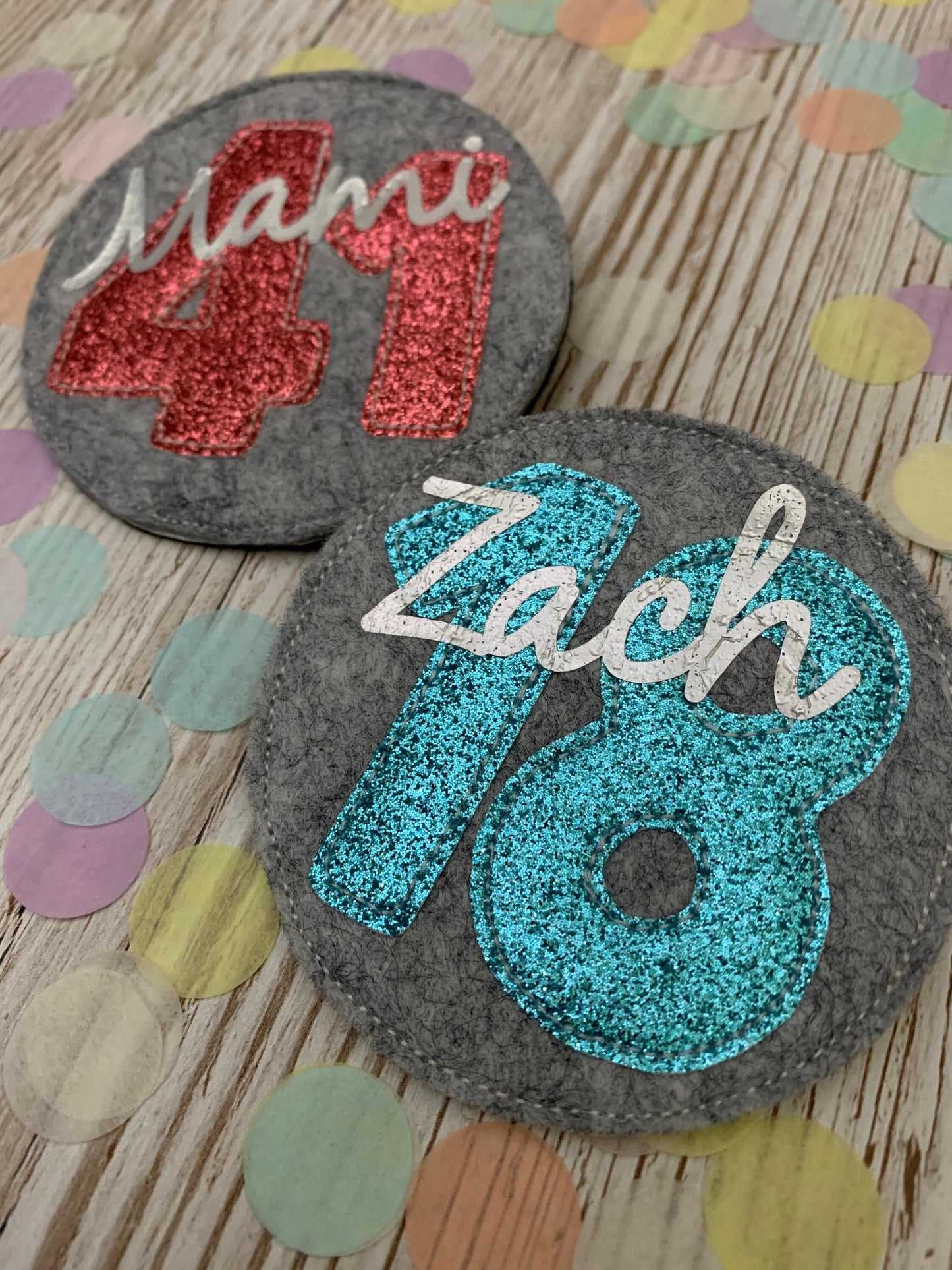 Personalised age birthday badge, birthday badge, personalised birthday badge, age birthday badge