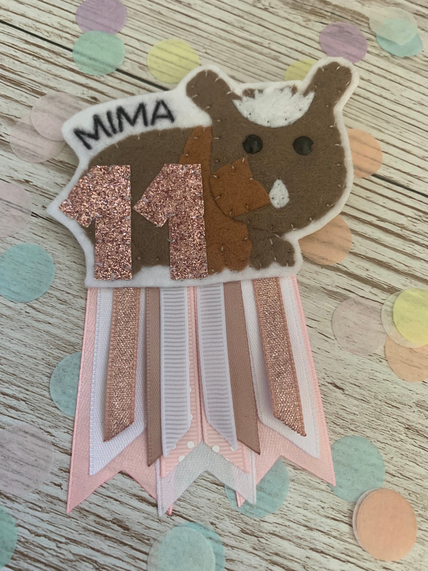 Personalised Guinea pig birthday badge, birthday badge, personalised birthday badge, guinea pig birthday