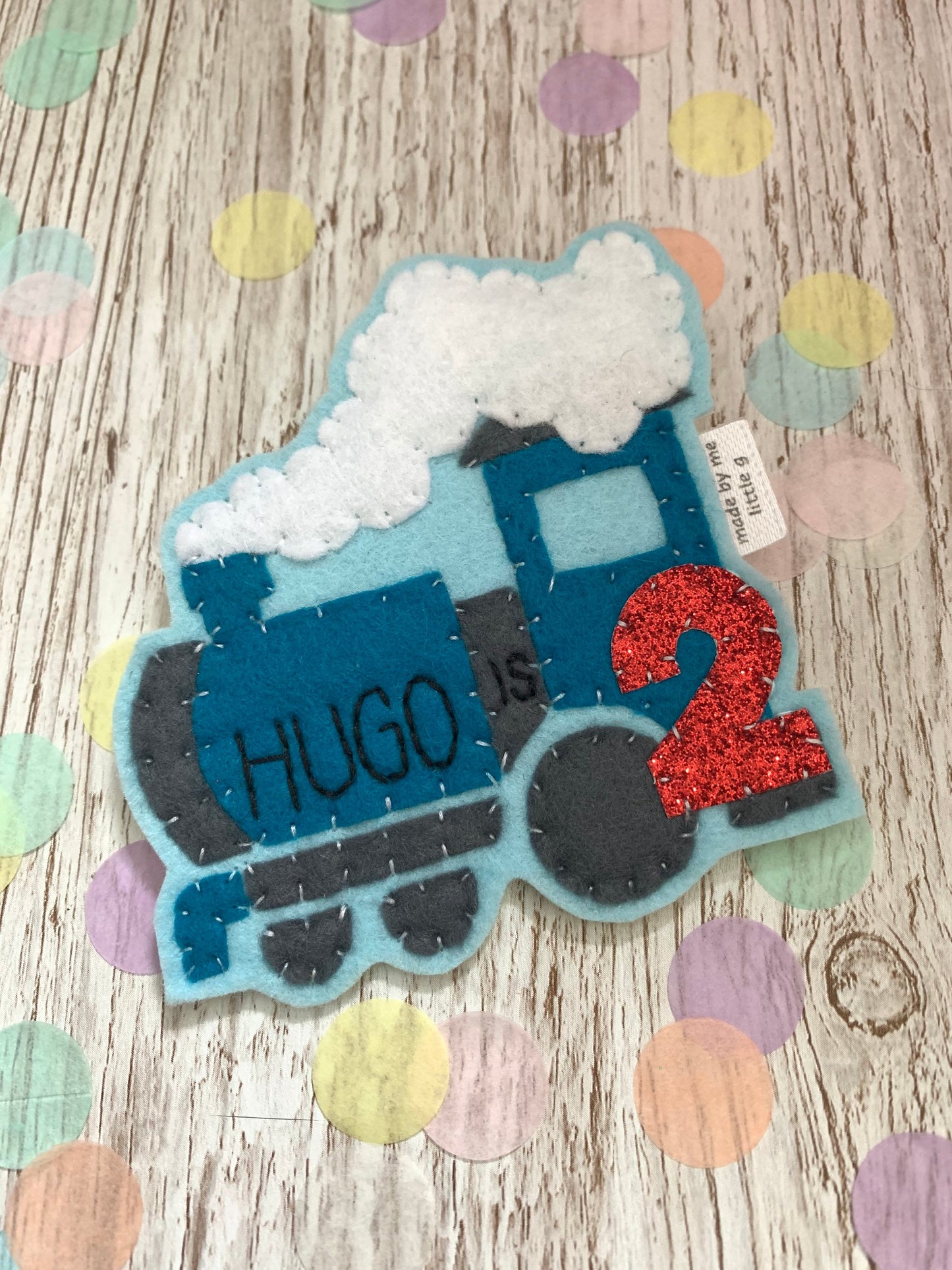 Personalised train birthday badge, personalised birthday badge, birthday badge,