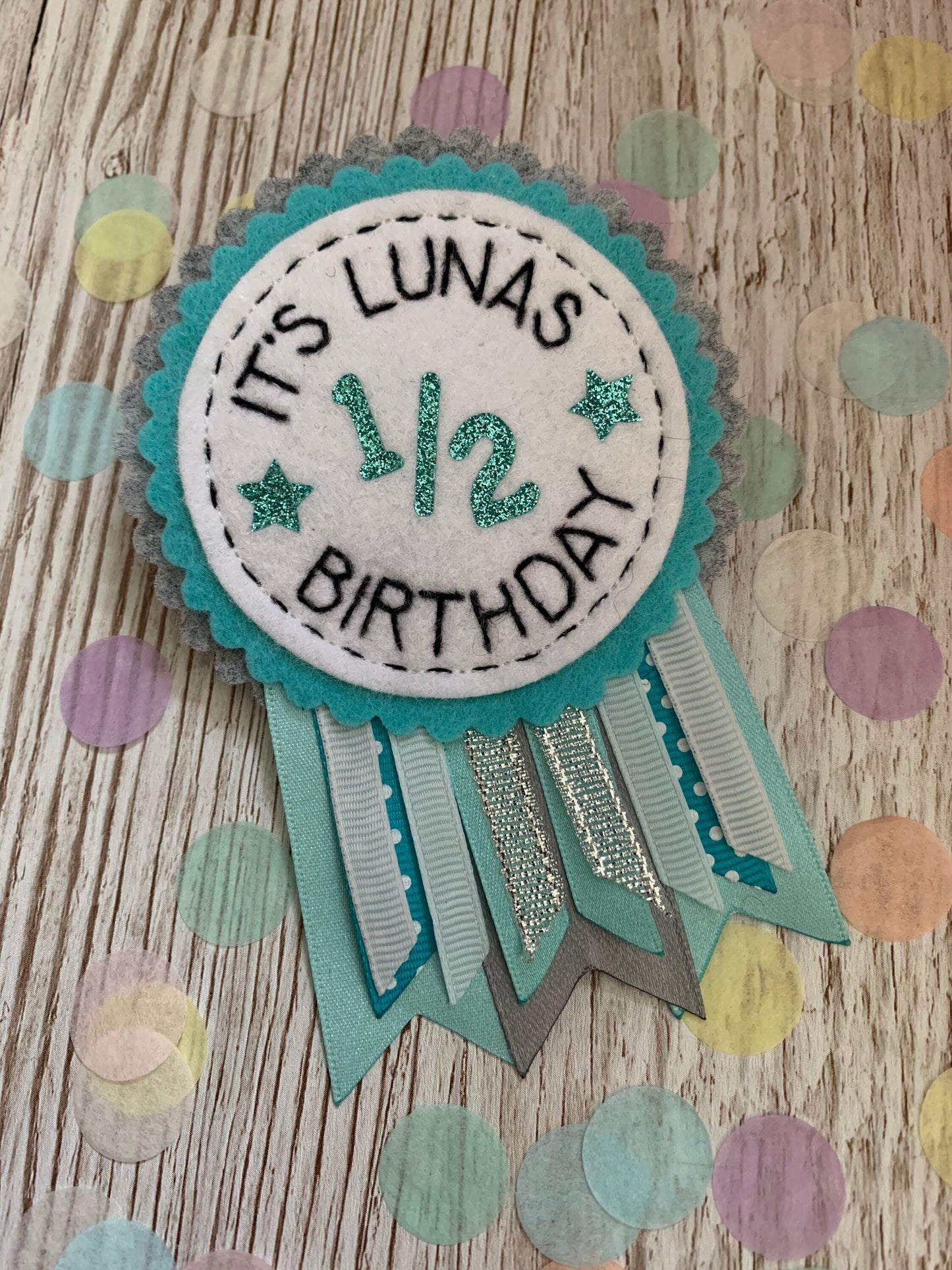 Dog personalised birthday badge rosette, pet birthday badge, dog birthday badge, personalised pet badge, pet birthday badge