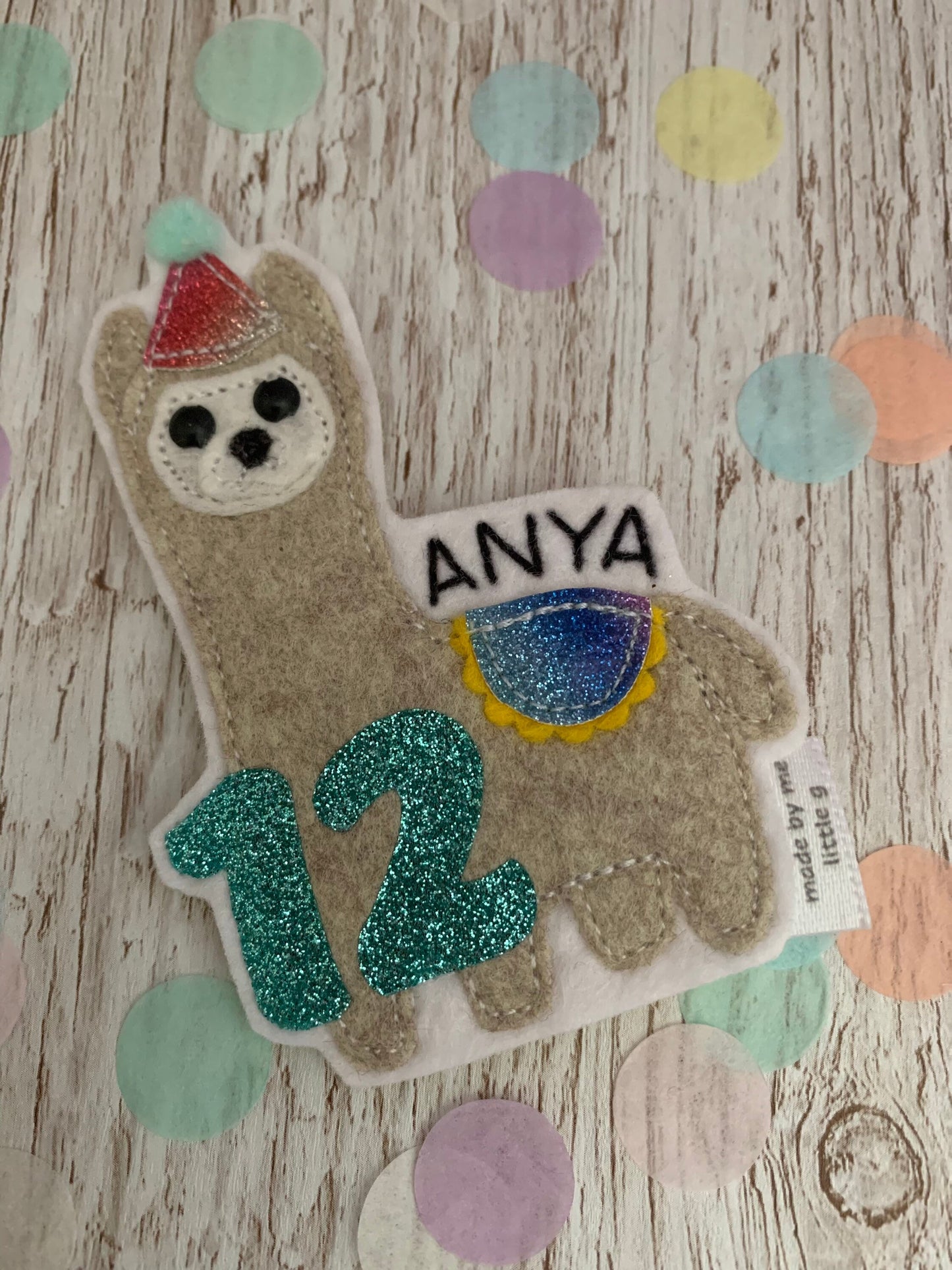 Lama personalised birthday badge, birthday badge, personalised birthday badge, lama badge