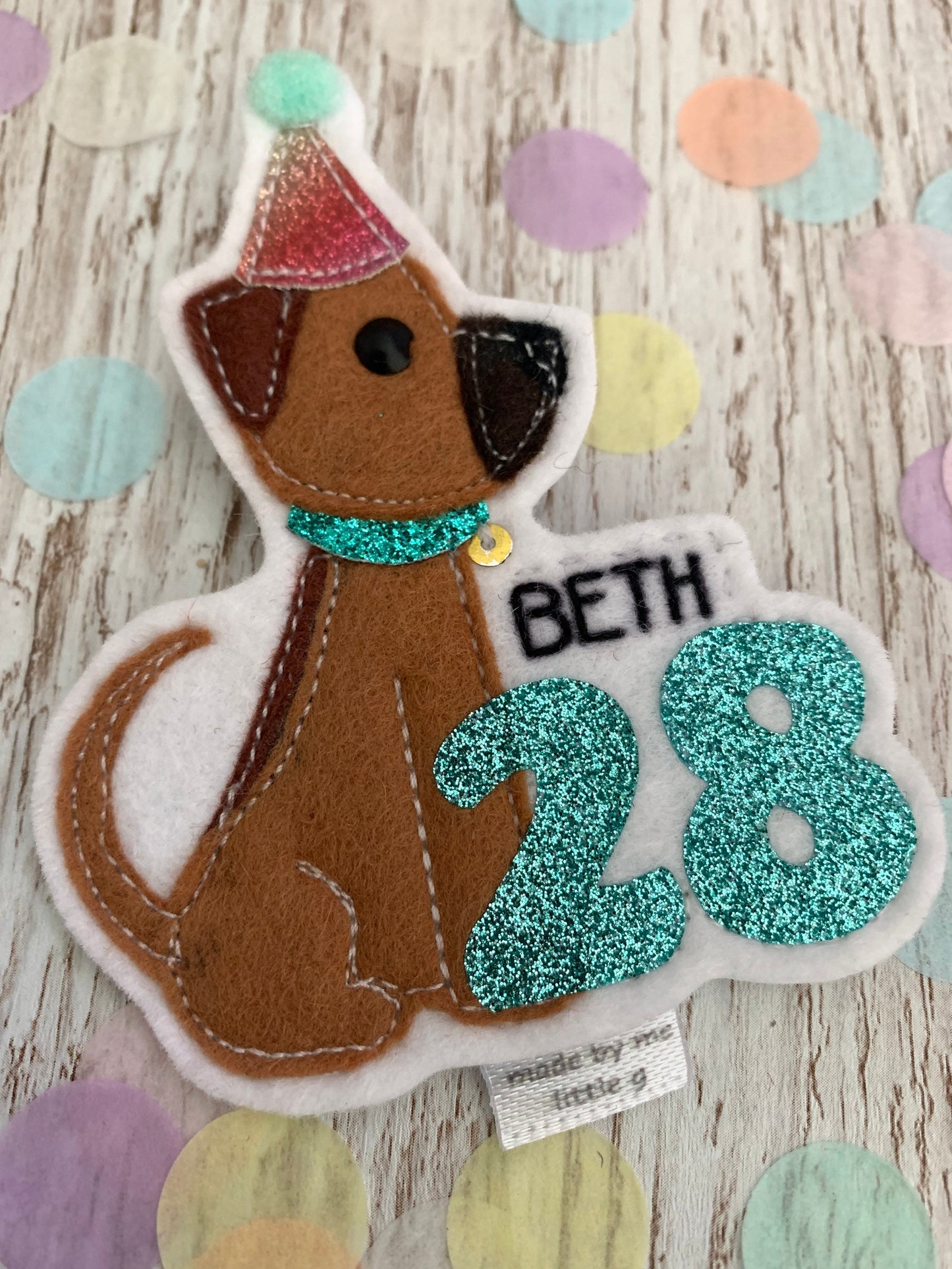 Dog birthday badge, personalised dog birthday badge, birthday badge, dog birthday, dog badge,