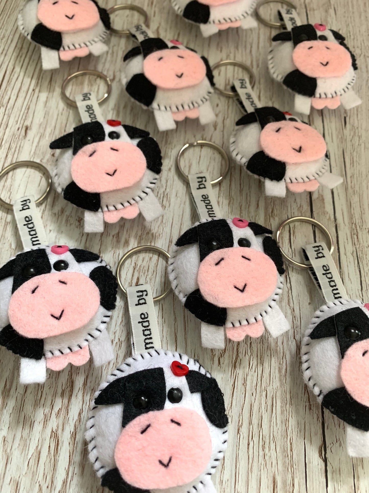 Cow keyring, cow keychain
