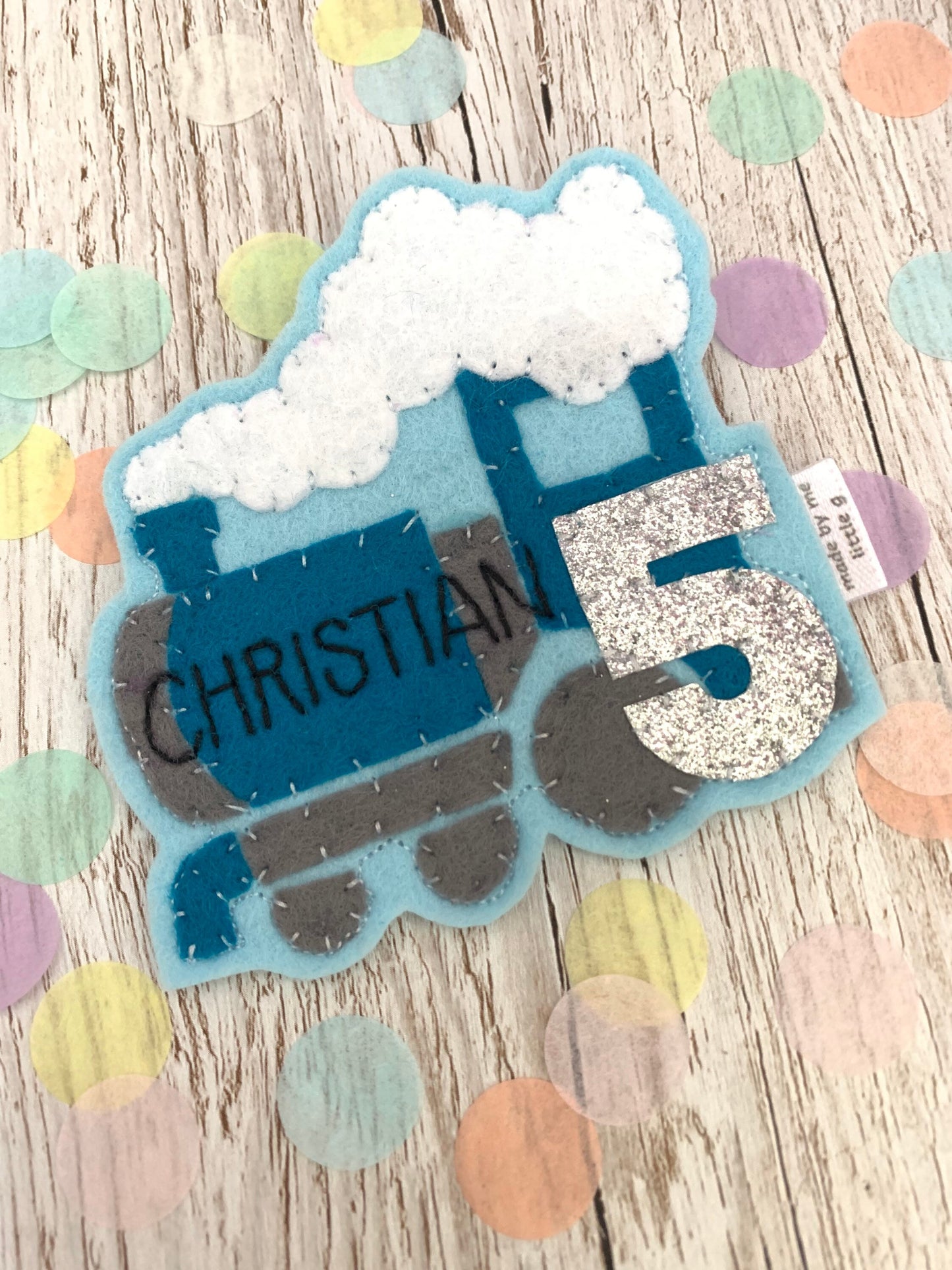 Personalised train birthday badge, personalised birthday badge, birthday badge,