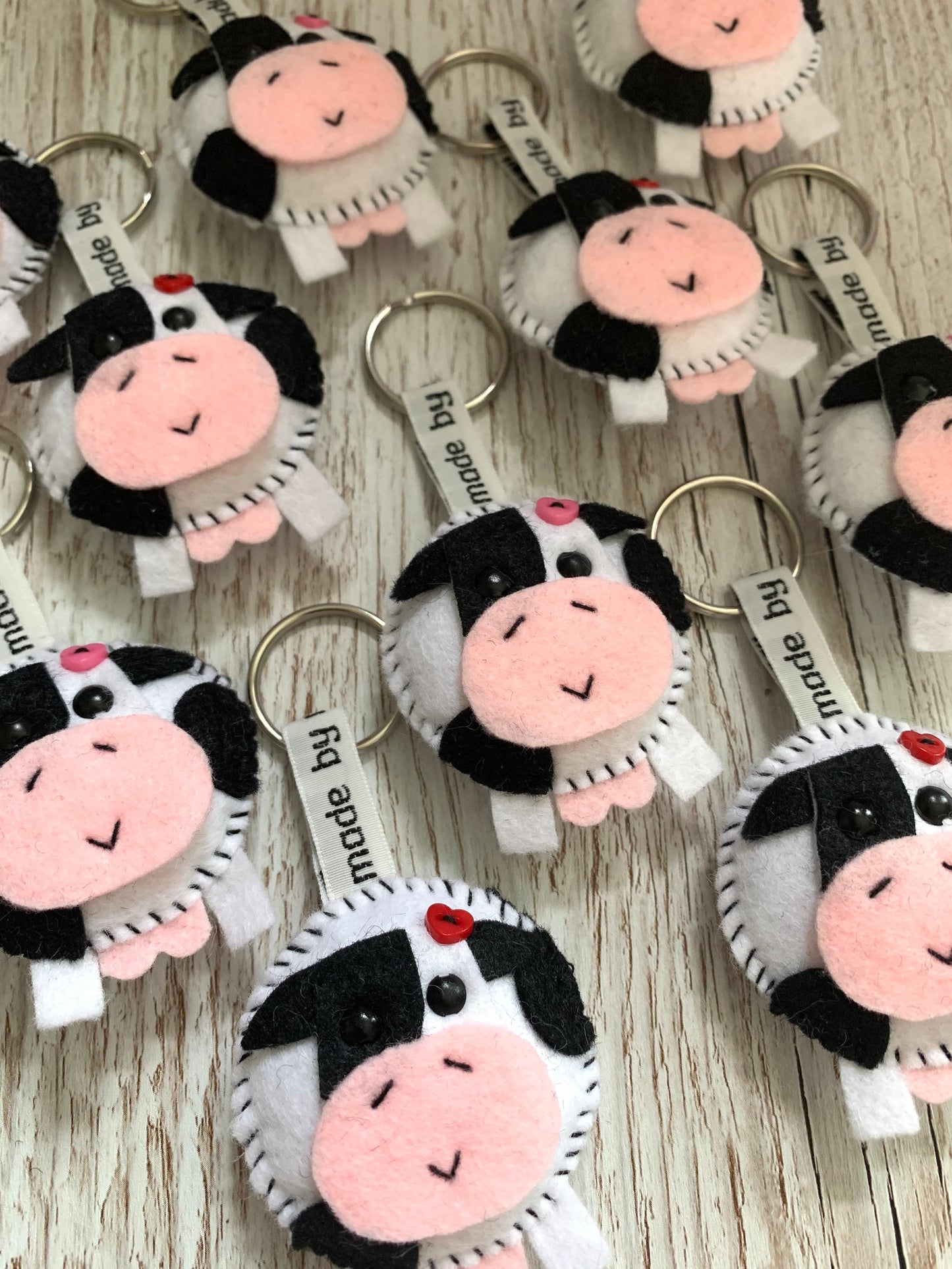 Cow keyring, cow keychain